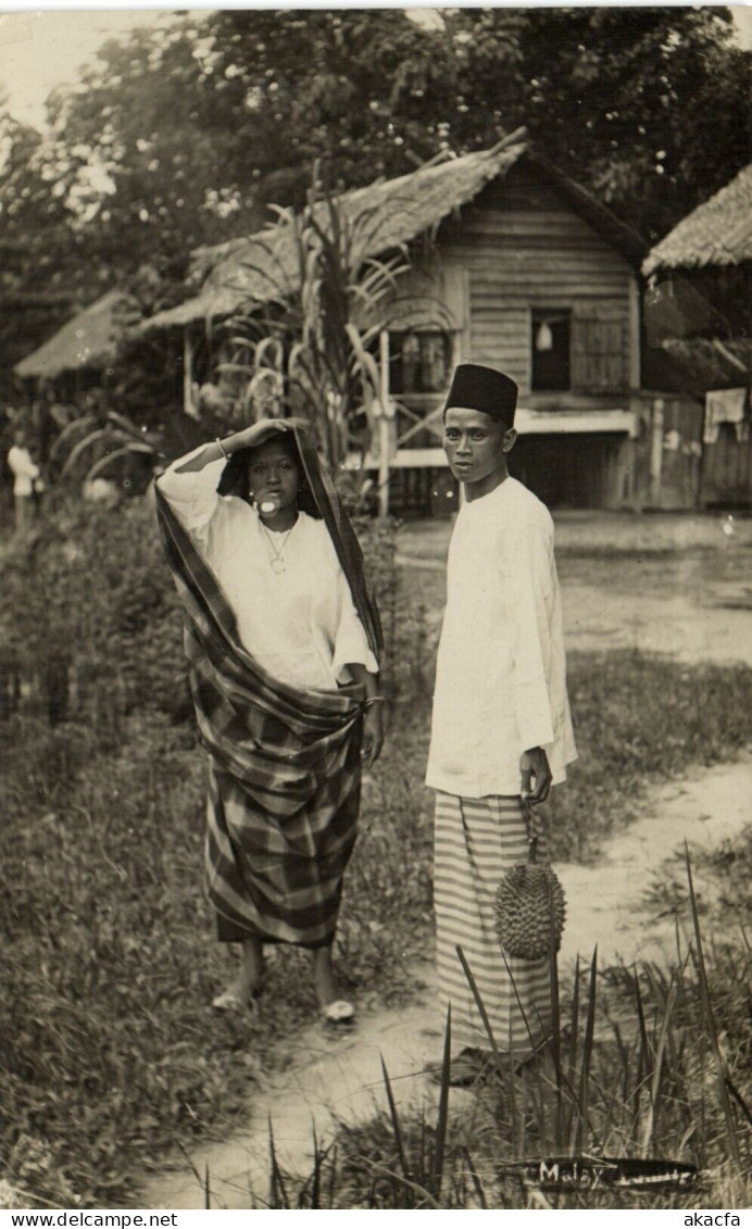 PC MALAYSIA PEOPLE TYPES, VINTAGE PHOTO POSTCARD (b53664) - Malaysia