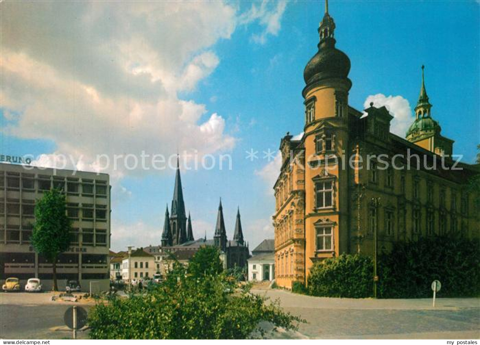 73479096 Oldenburg Niedersachsen Partie Am Schloss Blick Zur Kirche Oldenburg Ni - Oldenburg