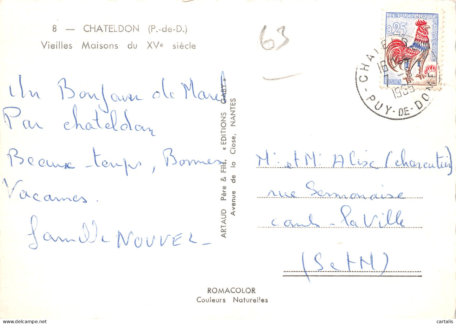 63-CHATELDON-N°C4098-B/0123 - Chateldon