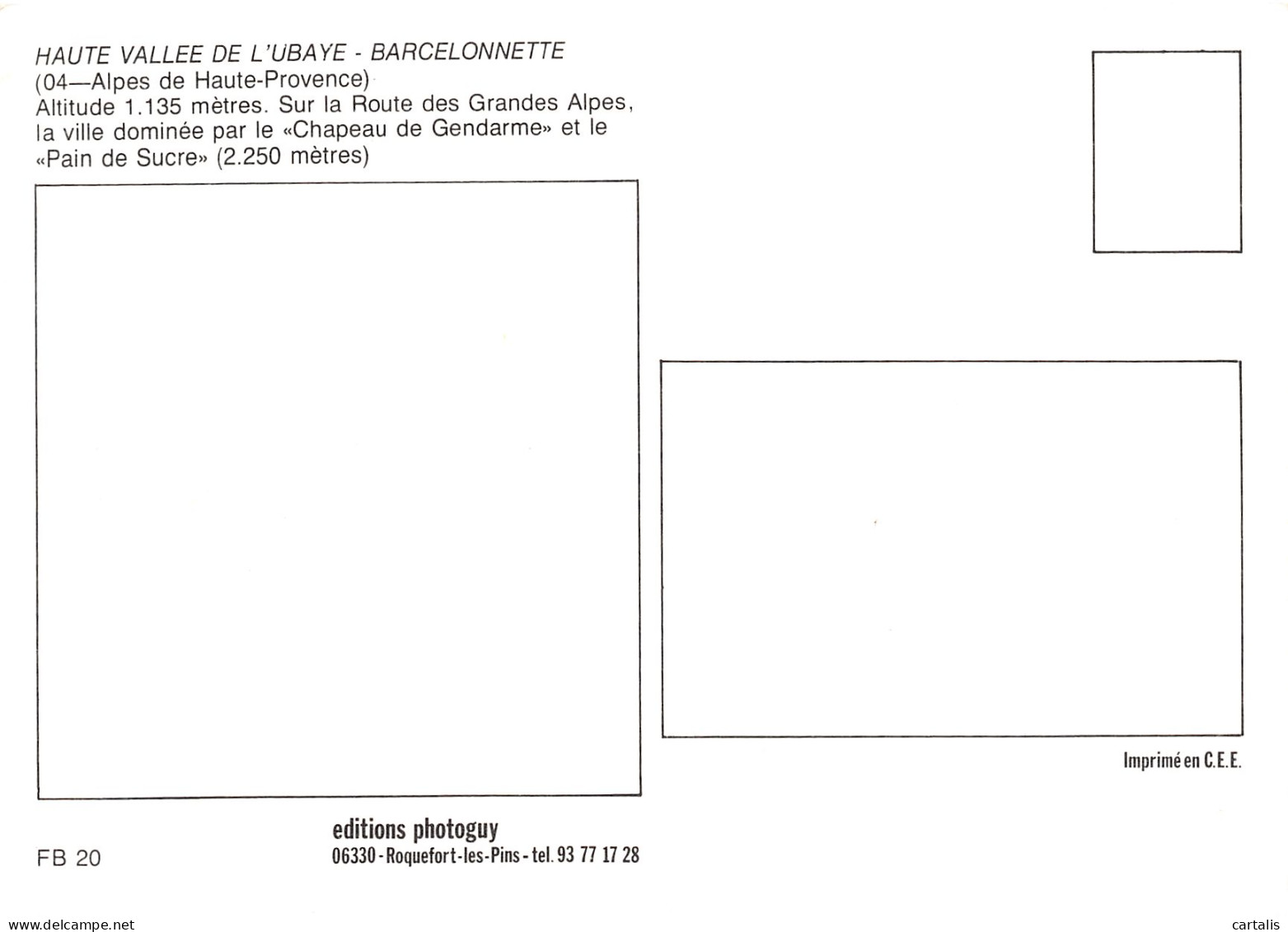 04-BARCELONNETTE-N°C4098-D/0289 - Barcelonnette