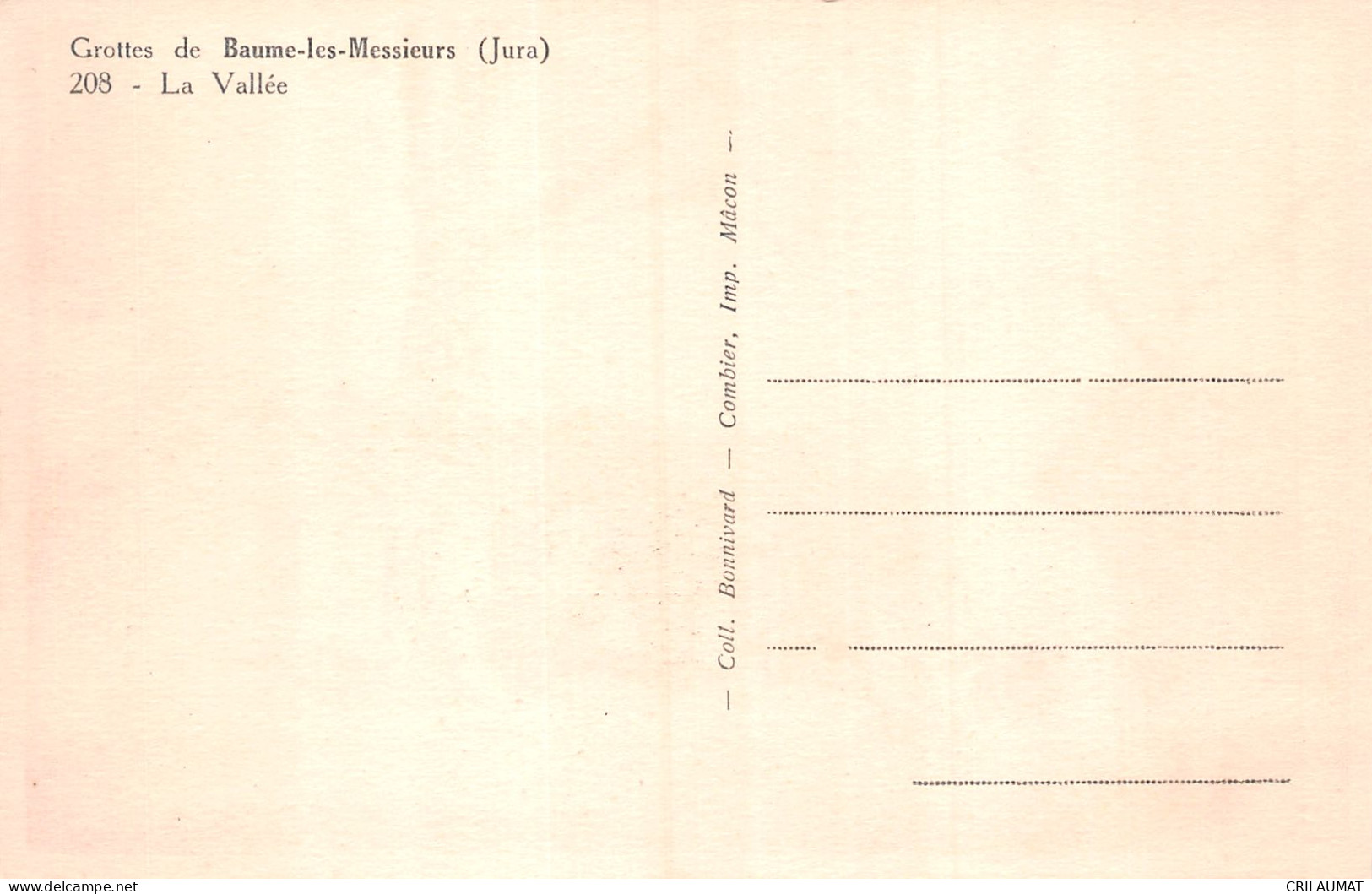 39-BAUME LES MESSIEURS-N°LP5118-D/0383 - Baume-les-Messieurs