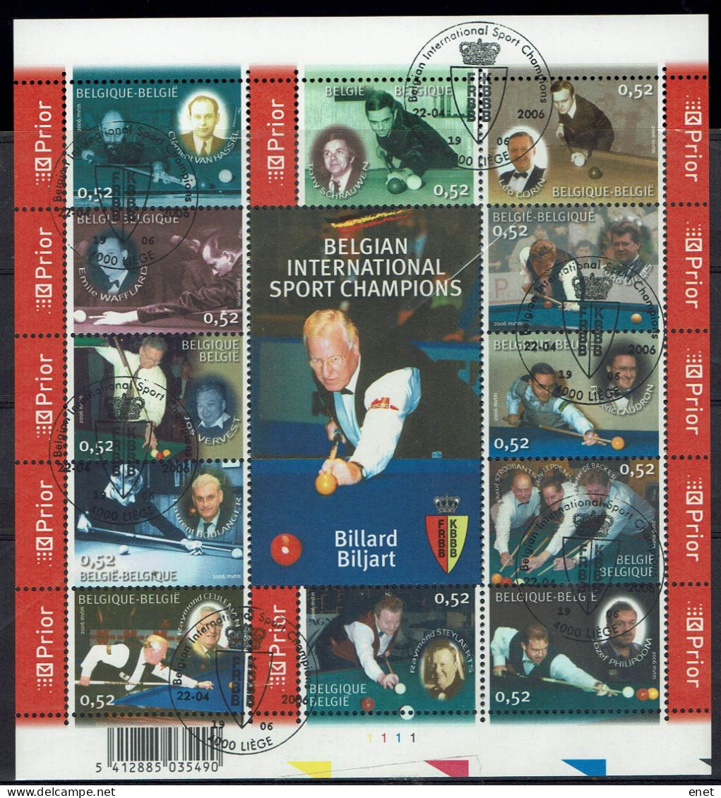 Belgie 2006 - OBP BL128° (3503/14) Biljart - 2002-… (€)