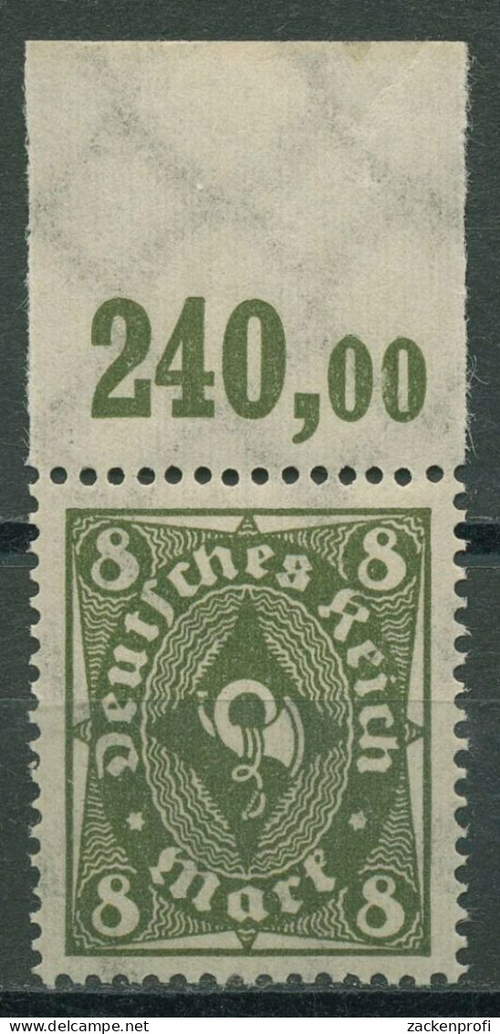 Deutsches Reich 1922/23 Posthorn Plattendruck Oberrand 229 P OR Postfrisch - Nuevos