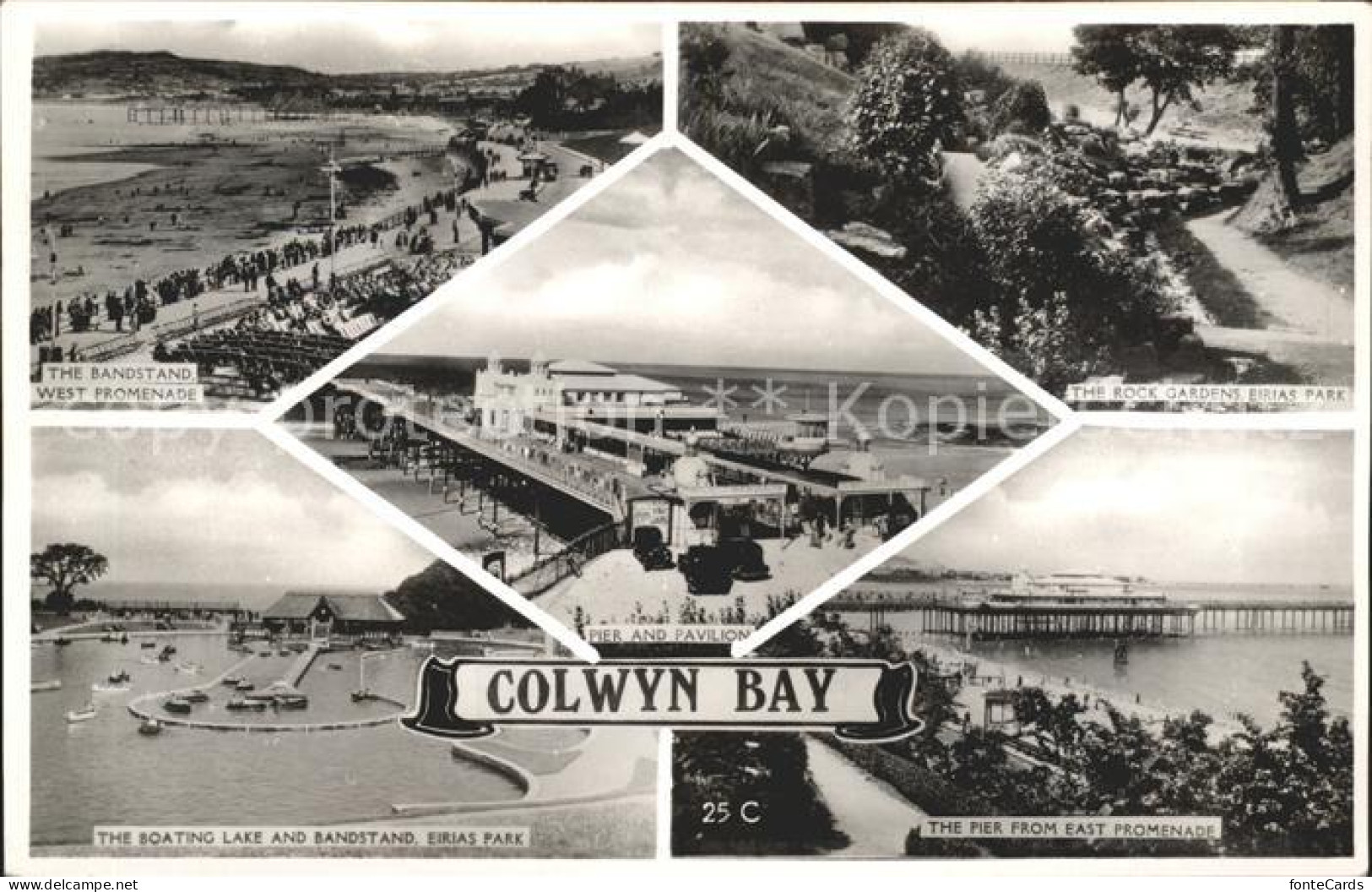 11732707 Colwyn Bay Bandstand Promenade Rock Gardens Eirias Park Boating Lake Pi - Sonstige & Ohne Zuordnung