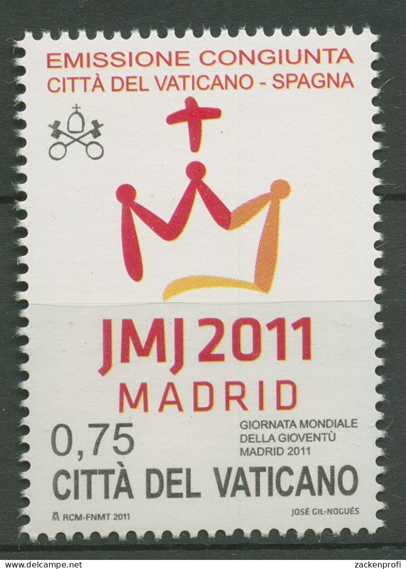 Vatikan 2011 Weltjugendtag Madrid 1716 Postfrisch - Ungebraucht