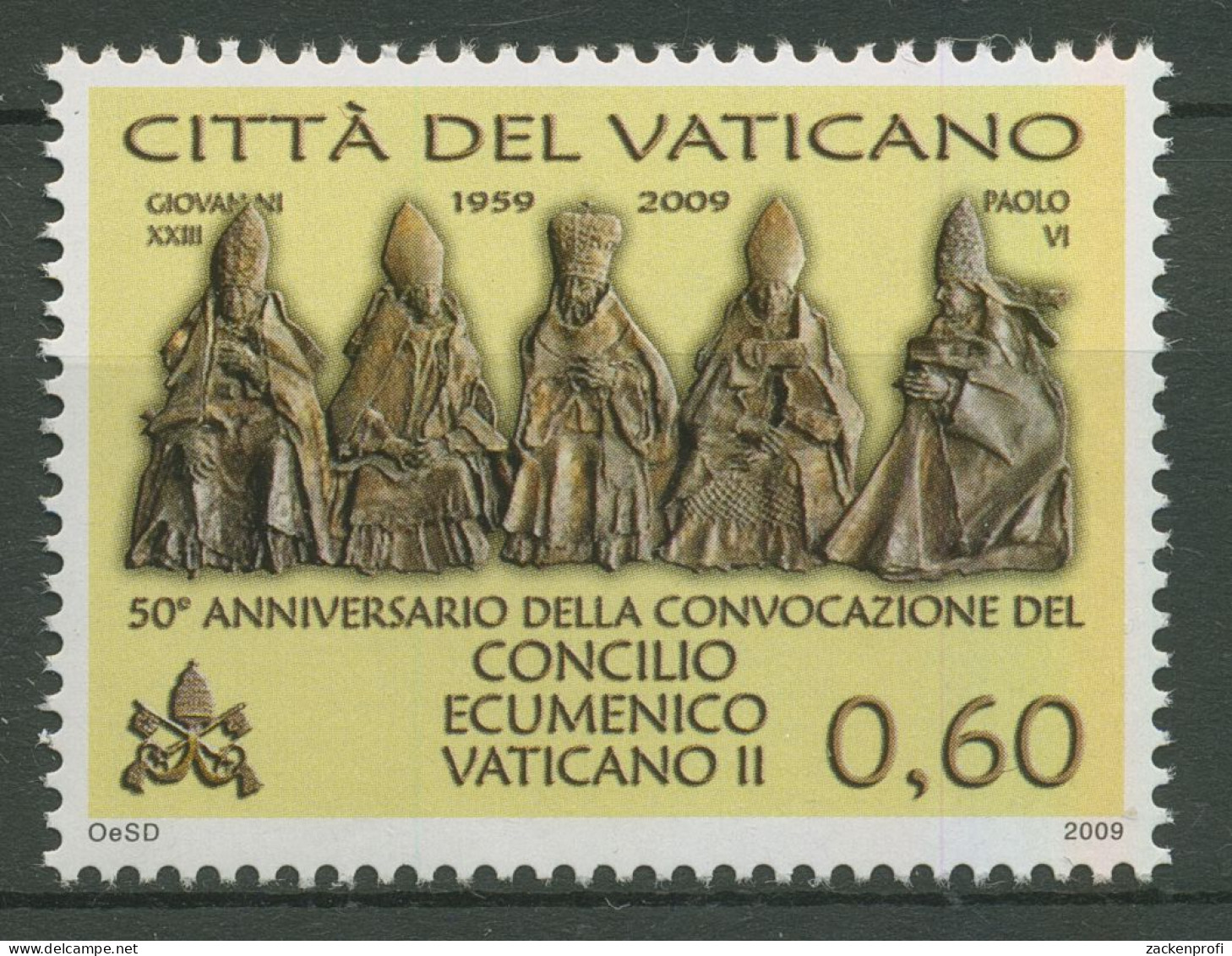 Vatikan 2009 Vatikanisches ökumenisches Konzil Bronzeplastiken 1658 Postfrisch - Nuevos