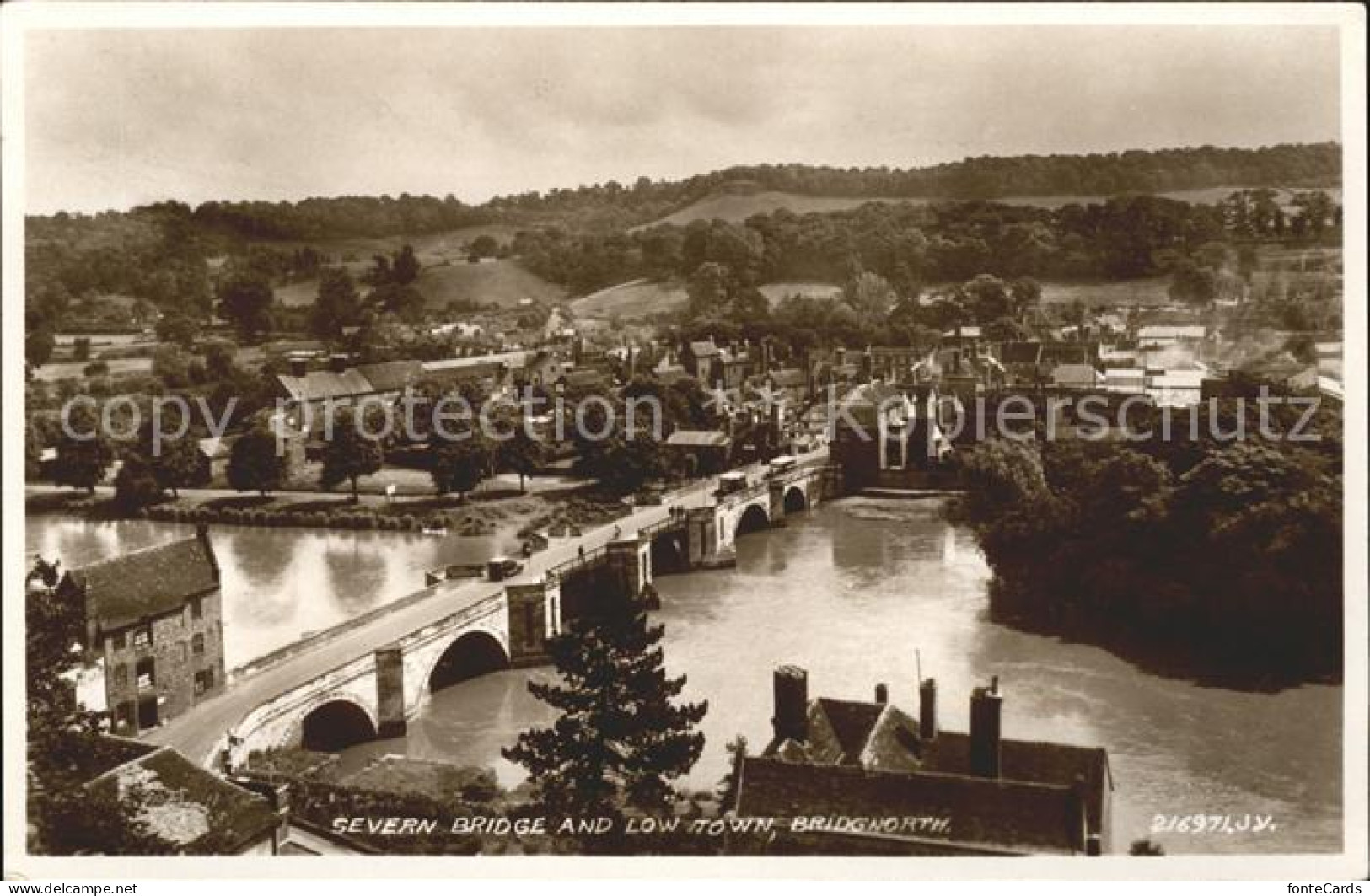 11732697 Bridgnorth Bridgnorth Severn Bridge And Low Town Valentine's Post Card  - Shropshire