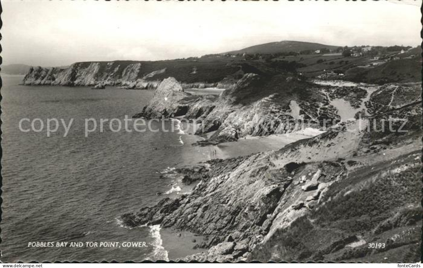 11732653 Gower Swansea Pobbles Bay And Tor Point Kuestenlandschaft  - Other & Unclassified