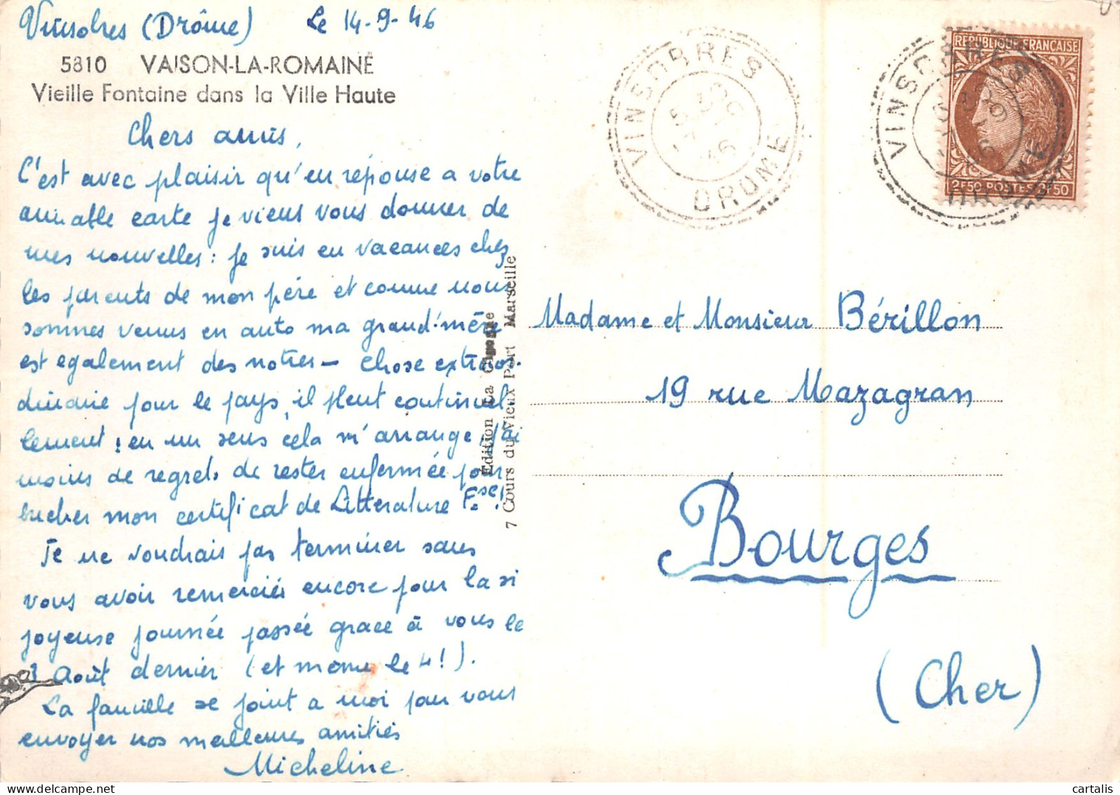 84-VAISON LA ROMAINE-N°C4112-C/0379 - Vaison La Romaine