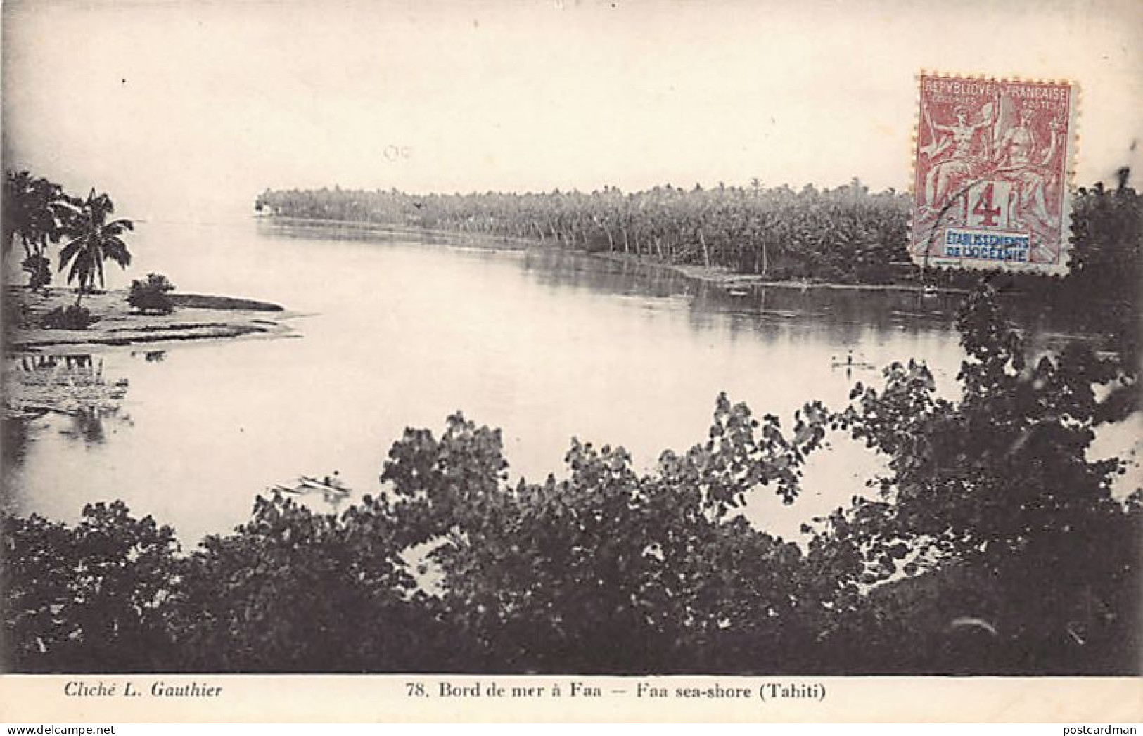 Tahiti - Bord De La Mer à Faa - Cliché L. Gauthier 78. - Polynésie Française