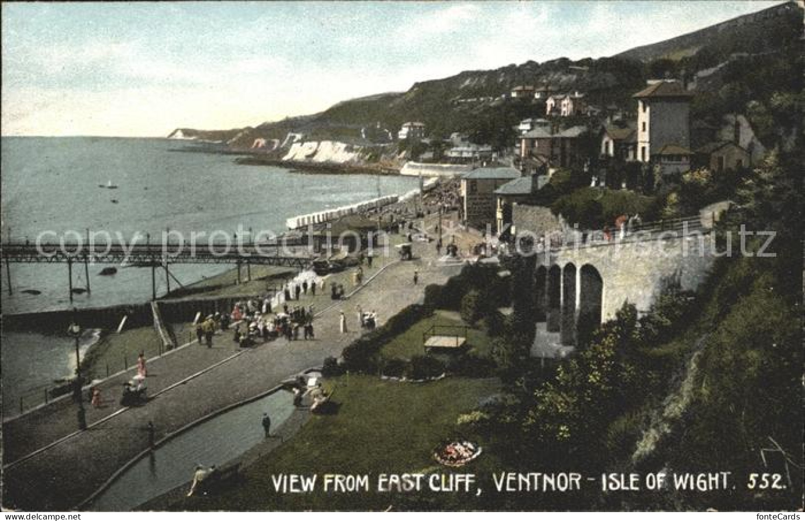 11732425 Ventnor Isle Of Wight View From East Cliff Promenade Shanklin - Sonstige & Ohne Zuordnung