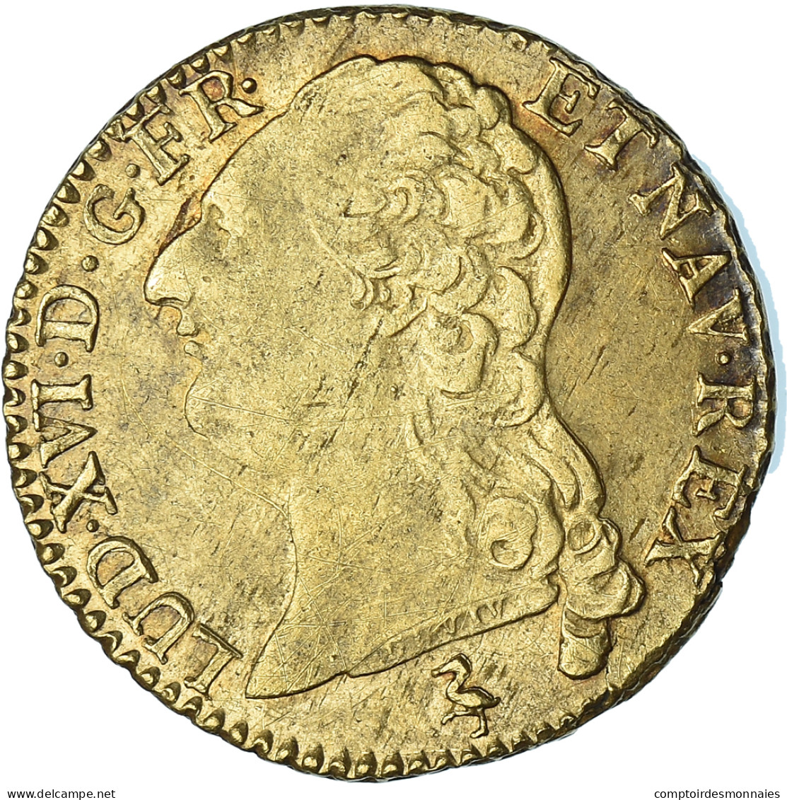 Monnaie, France, Louis XVI, Louis D'or à La Tête Nue, 1787, Paris, TB+, Or - 1774-1791 Ludwig XVI.