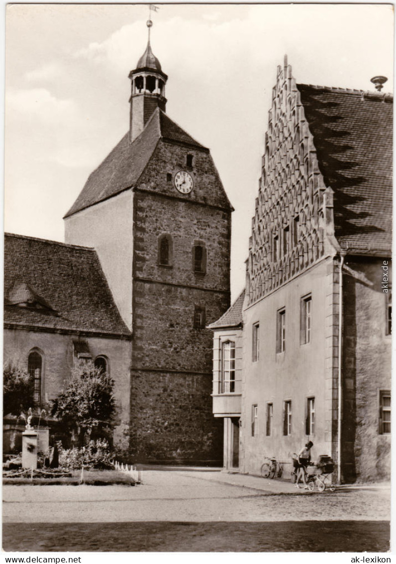 Foto Ansichtskarte Mühlberg Elbe Miłota Rathaus Und Frauenkirche 1980 - Muehlberg