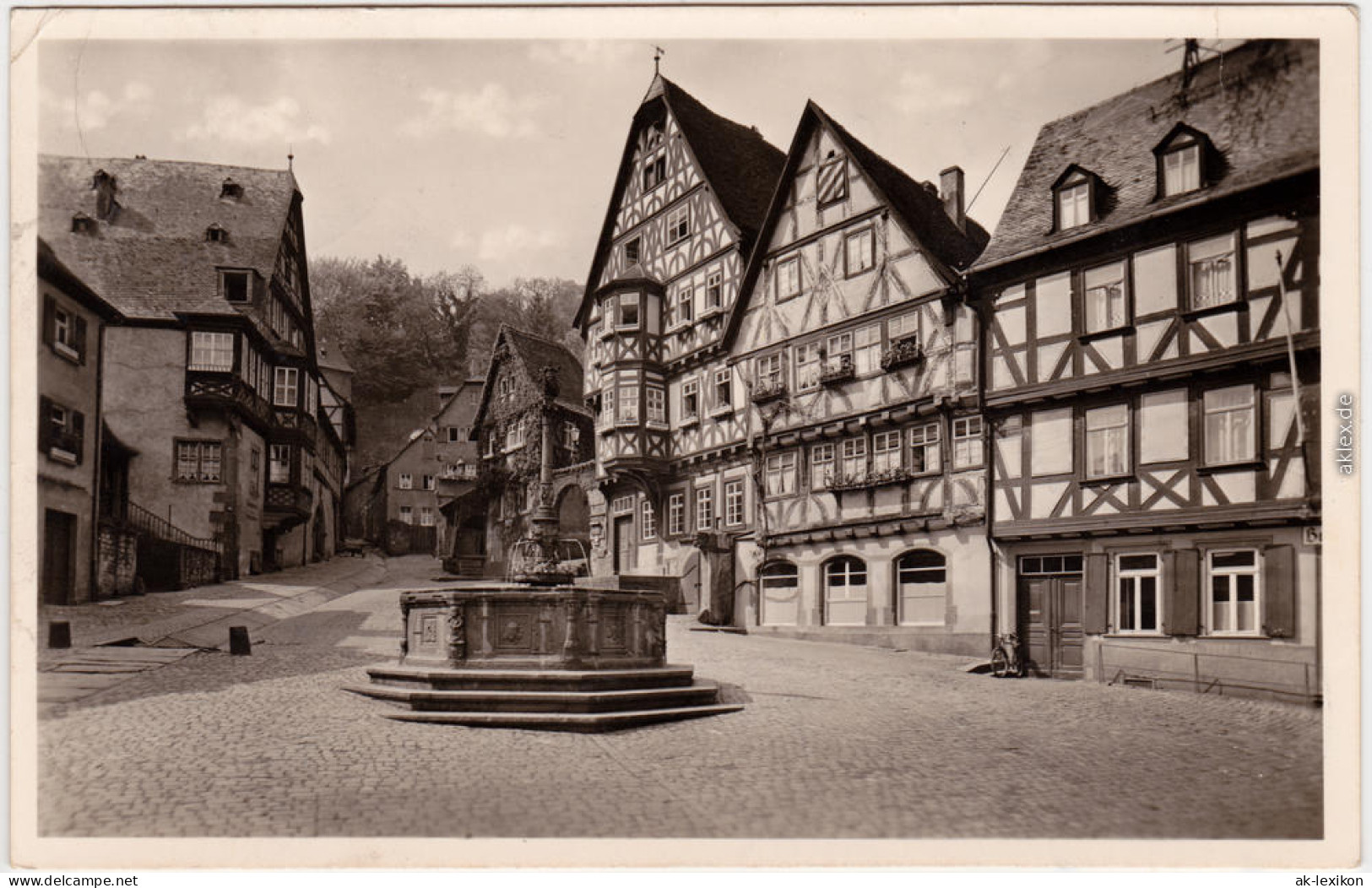 Miltenberg (Main) Markt Mit Brunnen Ansichtskarte  1952 - Miltenberg A. Main