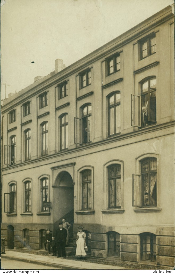 Ansichtskarte Harburg-Hamburg Straße - Hausfassade - Privatfoto 1908  - Harburg