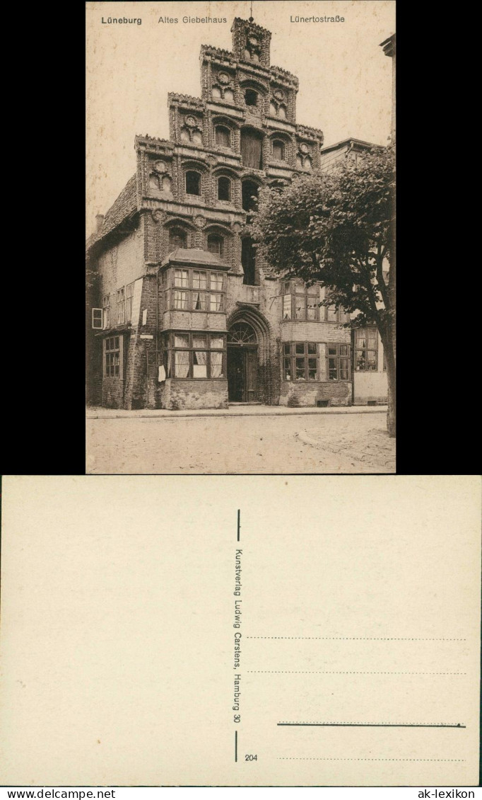 Ansichtskarte Lüneburg Altes Giebelhaus - Lünertorstraße 1912 - Lüneburg