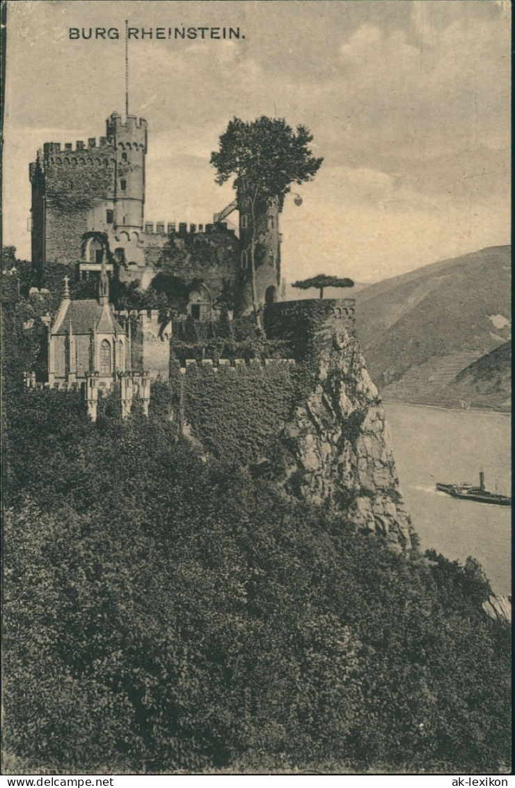 Ansichtskarte Bingen Am Rhein Burg / Schloss Rheinstein 1913 - Bingen