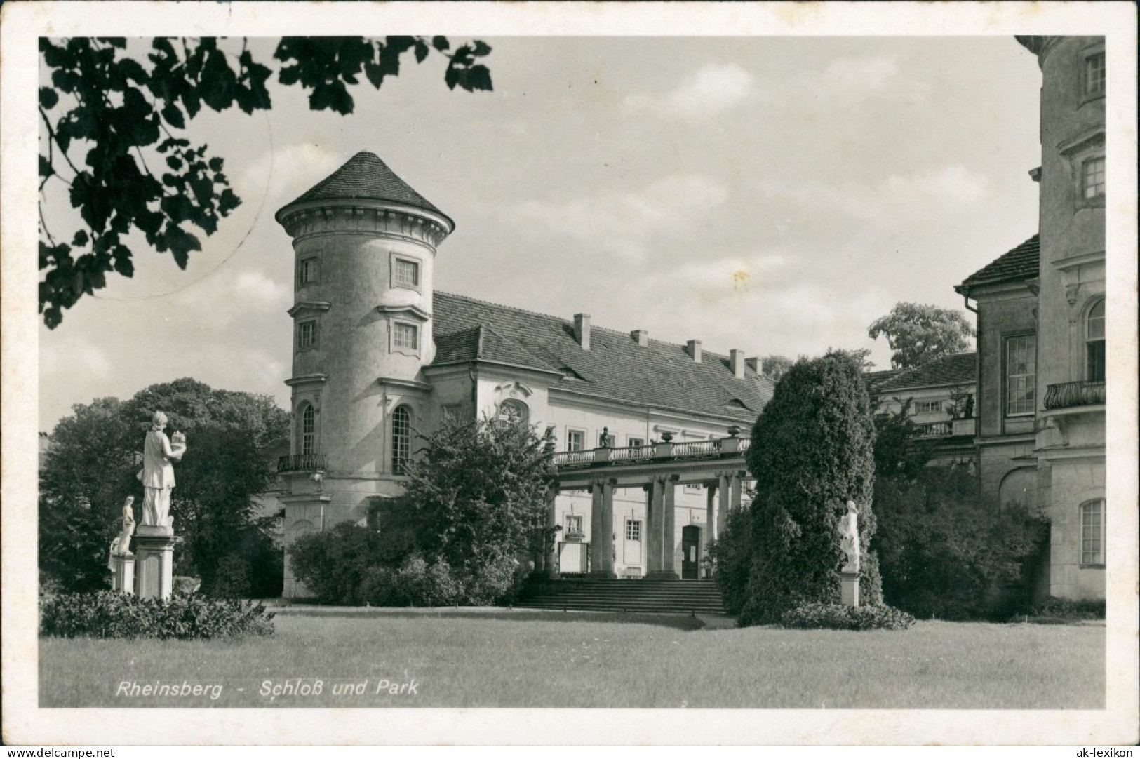 Ansichtskarte Rheinsberg Schloss Und Park 1939 - Rheinsberg