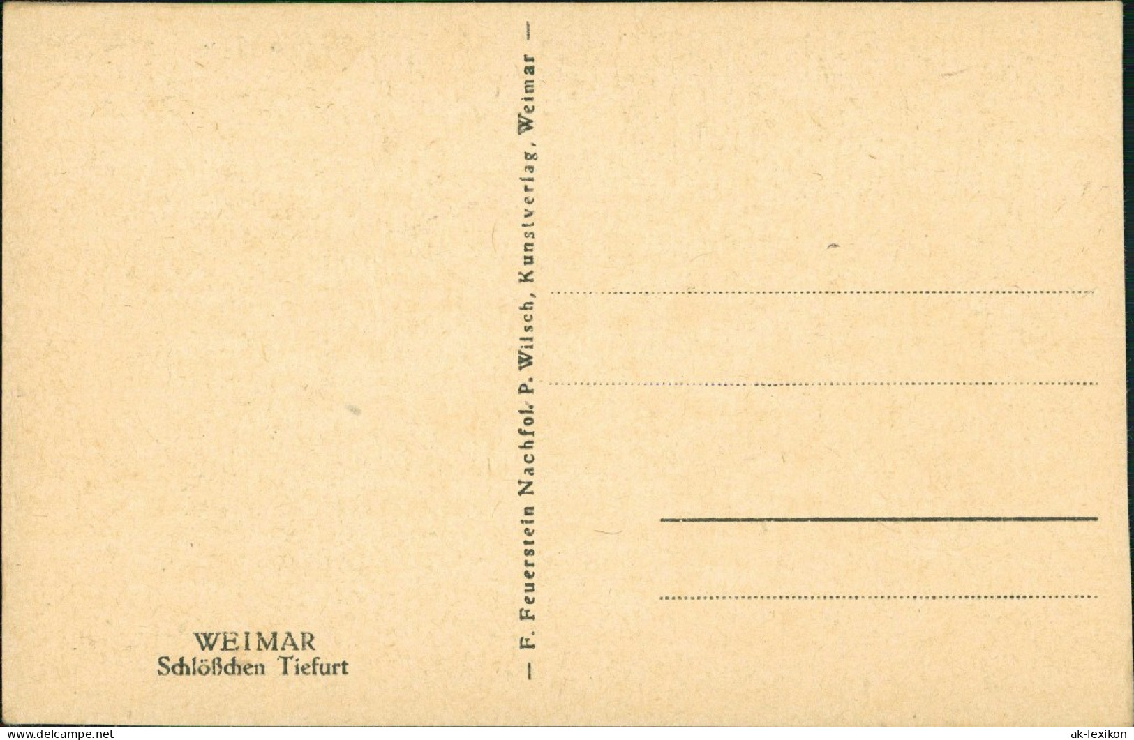 Ansichtskarte Tiefurt-Weimar Schloß Tiefurt 1928 - Weimar