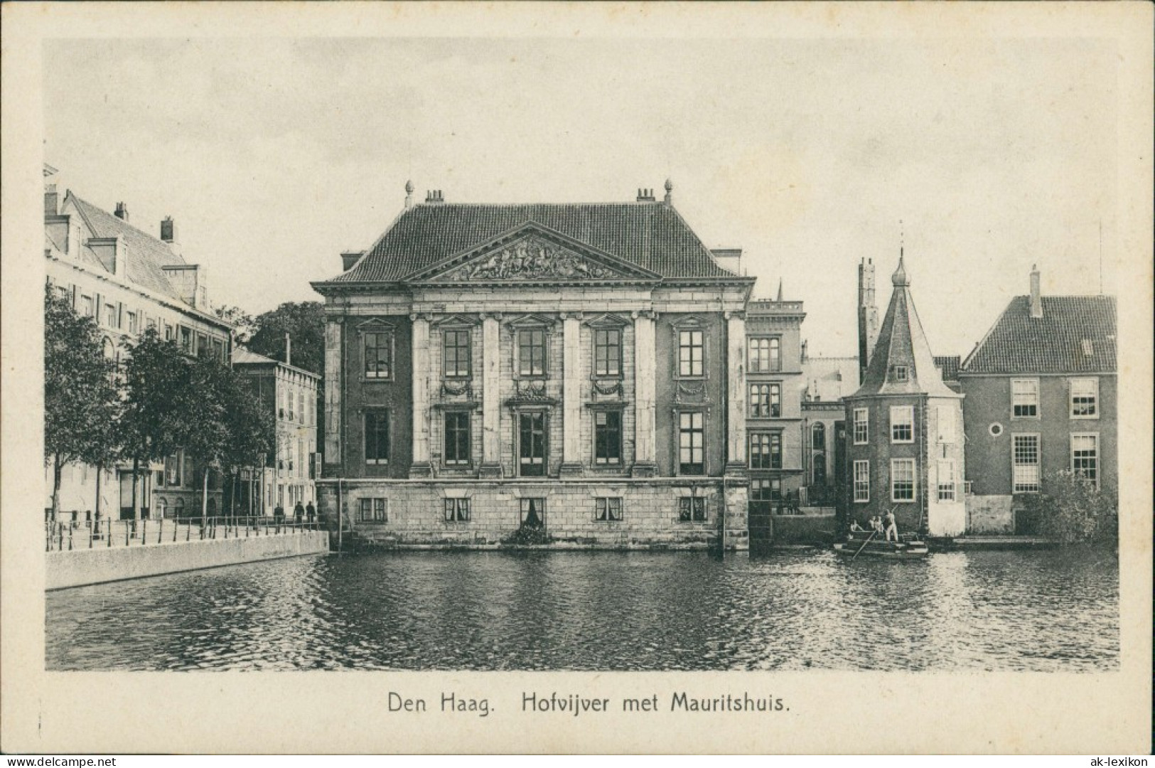 Postkaart Den Haag Den Haag Hofvijver Met Mauritius 1928 - Sonstige & Ohne Zuordnung