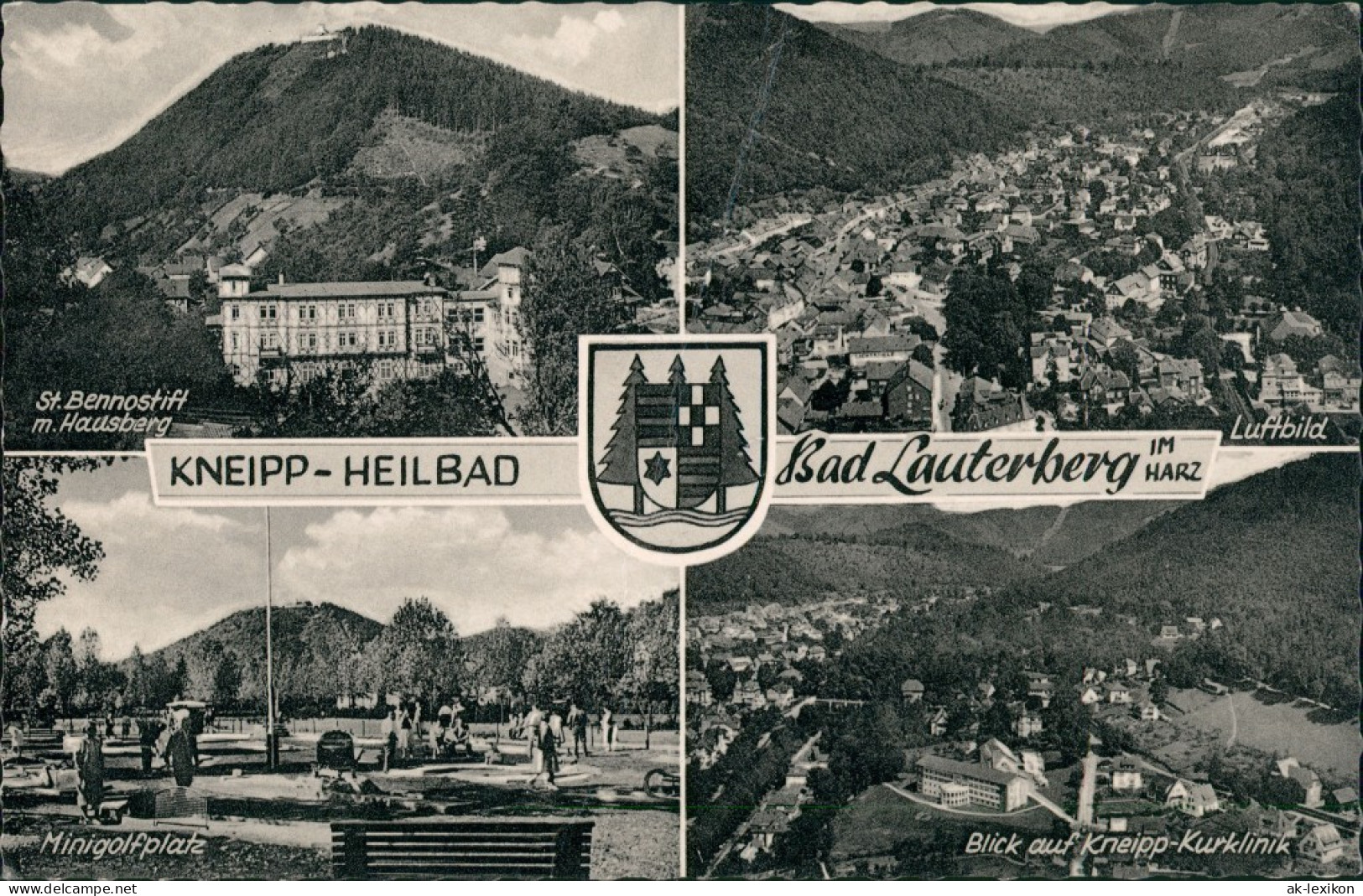 Ansichtskarte Bad Lauterberg Im Harz Bennostift, Luftbild, Stadt 1967 - Bad Lauterberg