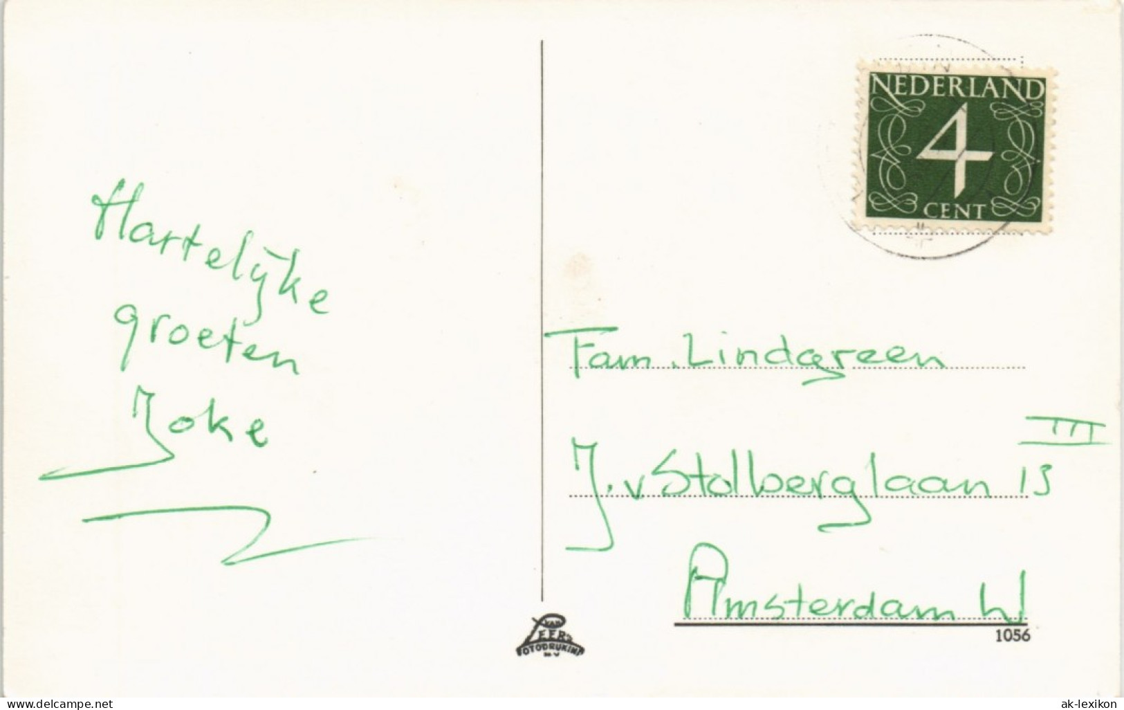 Postkaart Giethoorn-Steenwijkerland Giethoorn Mooi Giethoorn 1960 - Other & Unclassified