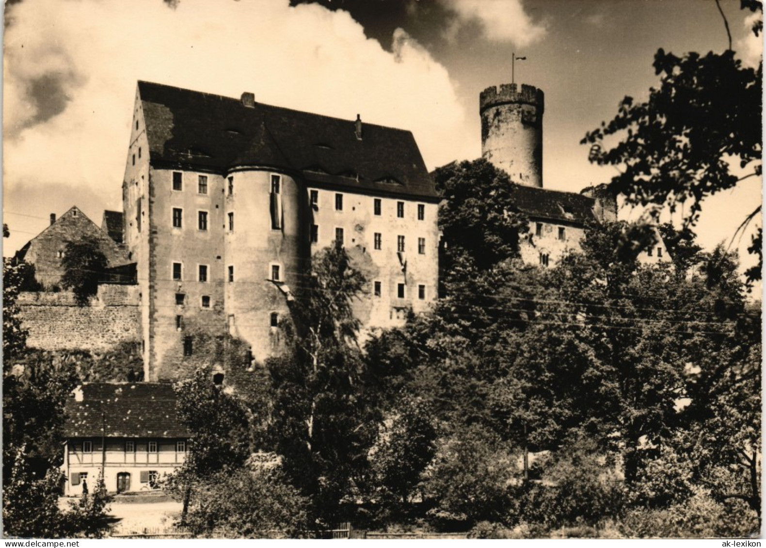 Ansichtskarte Gnandstein-Kohren-Sahlis Burg Gnandstein Seitenansicht 1964 - Kohren-Sahlis