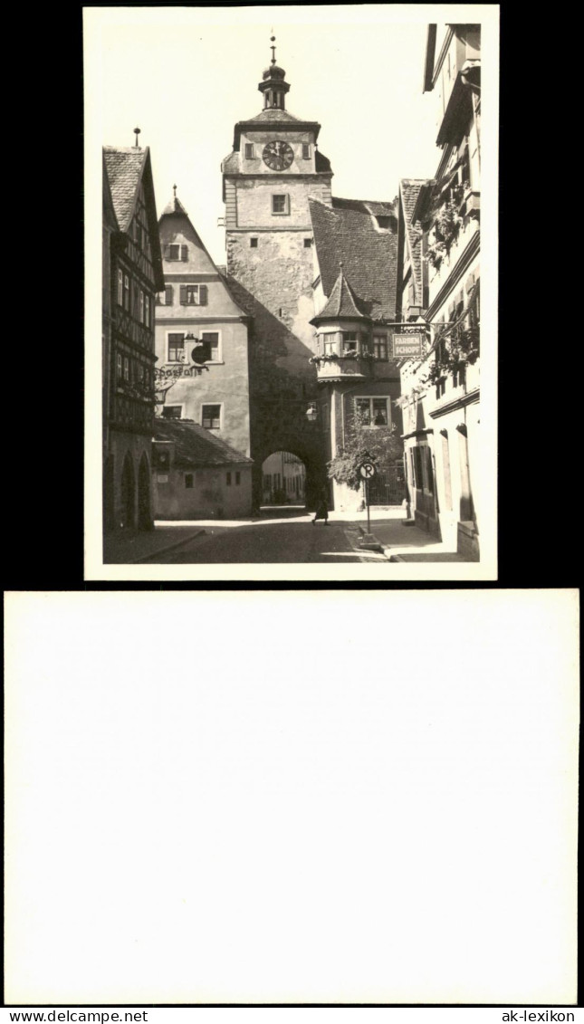 Rothenburg Ob Der Tauber Weißer Turm - Geschäft Farben Schopf 1954 - Rothenburg O. D. Tauber