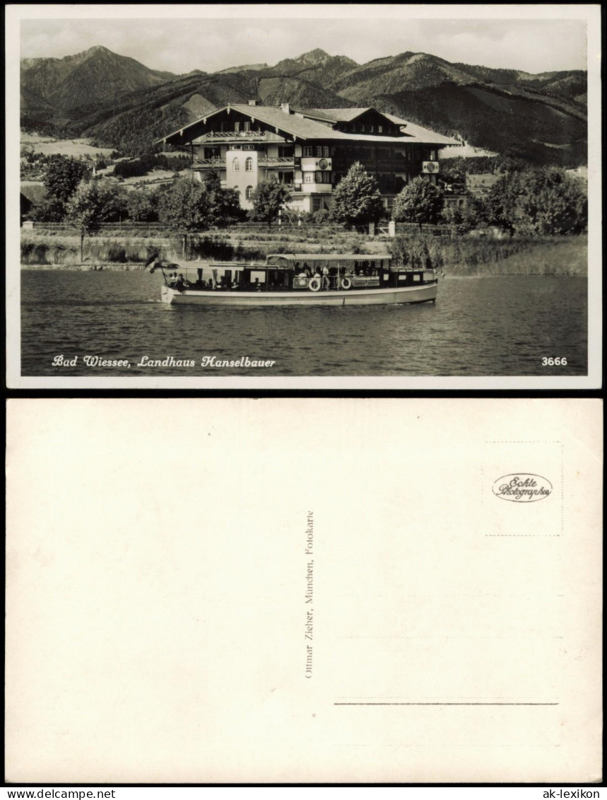 Ansichtskarte Bad Wiessee Partie Am Landhaus Hanselbauer 1940 - Bad Wiessee