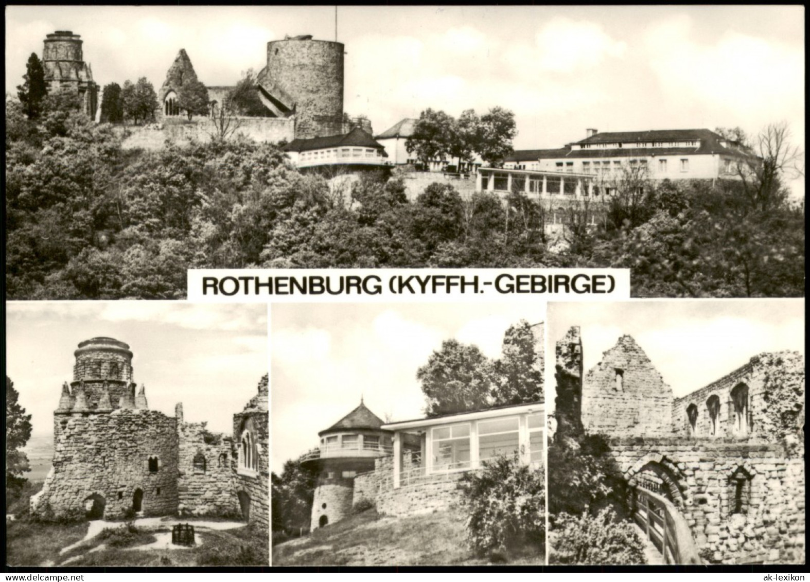 Steinthaleben-Kyffhäuserland ROTHENBURG (KYFFH.-GEBIRGE) DDR Mehrbild-AK 1968 - Kyffhaeuser