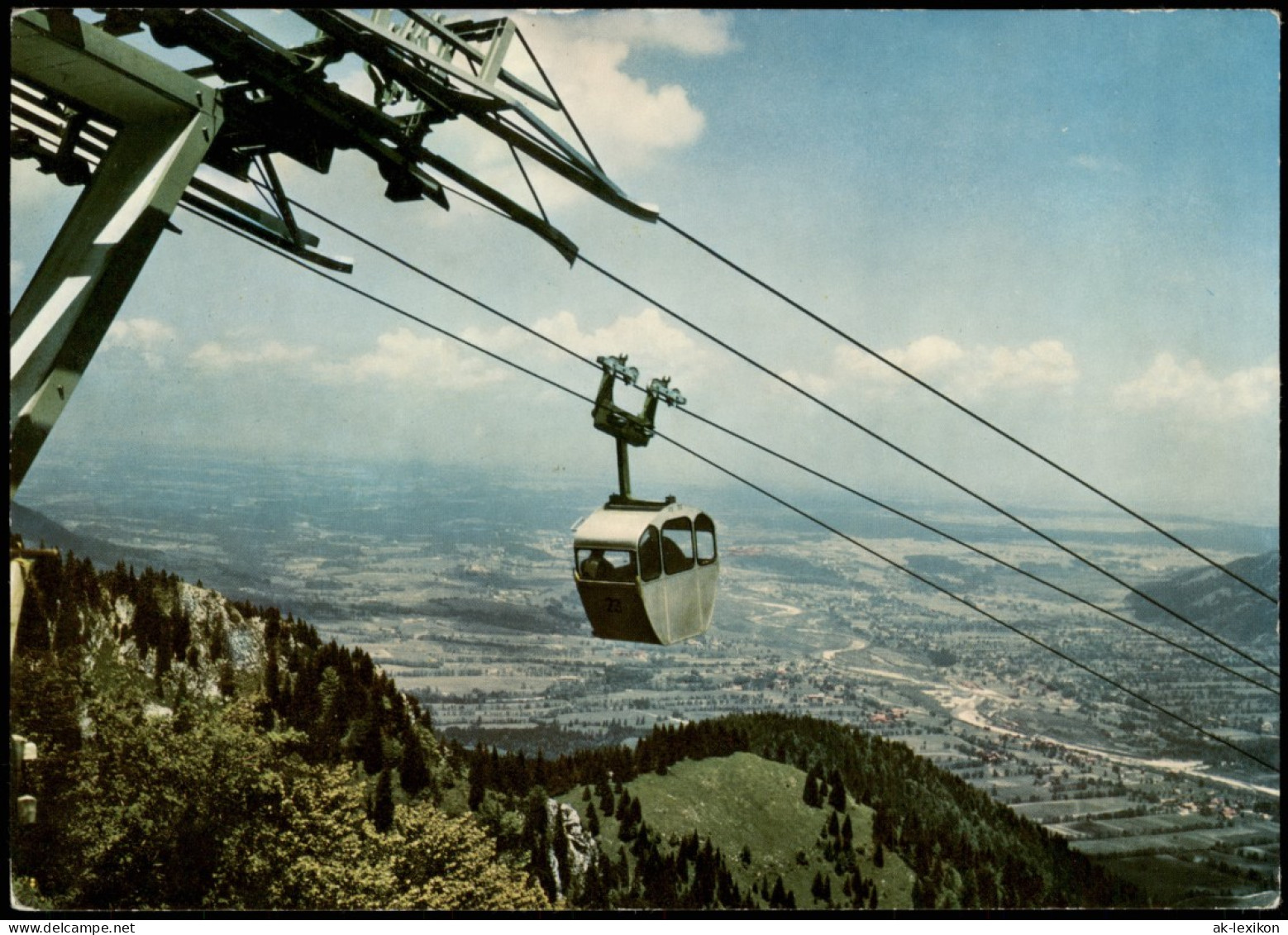 Ansichtskarte Lenggries Brauneckbahn M. Blick Ins Jsartal 1960 - Lenggries