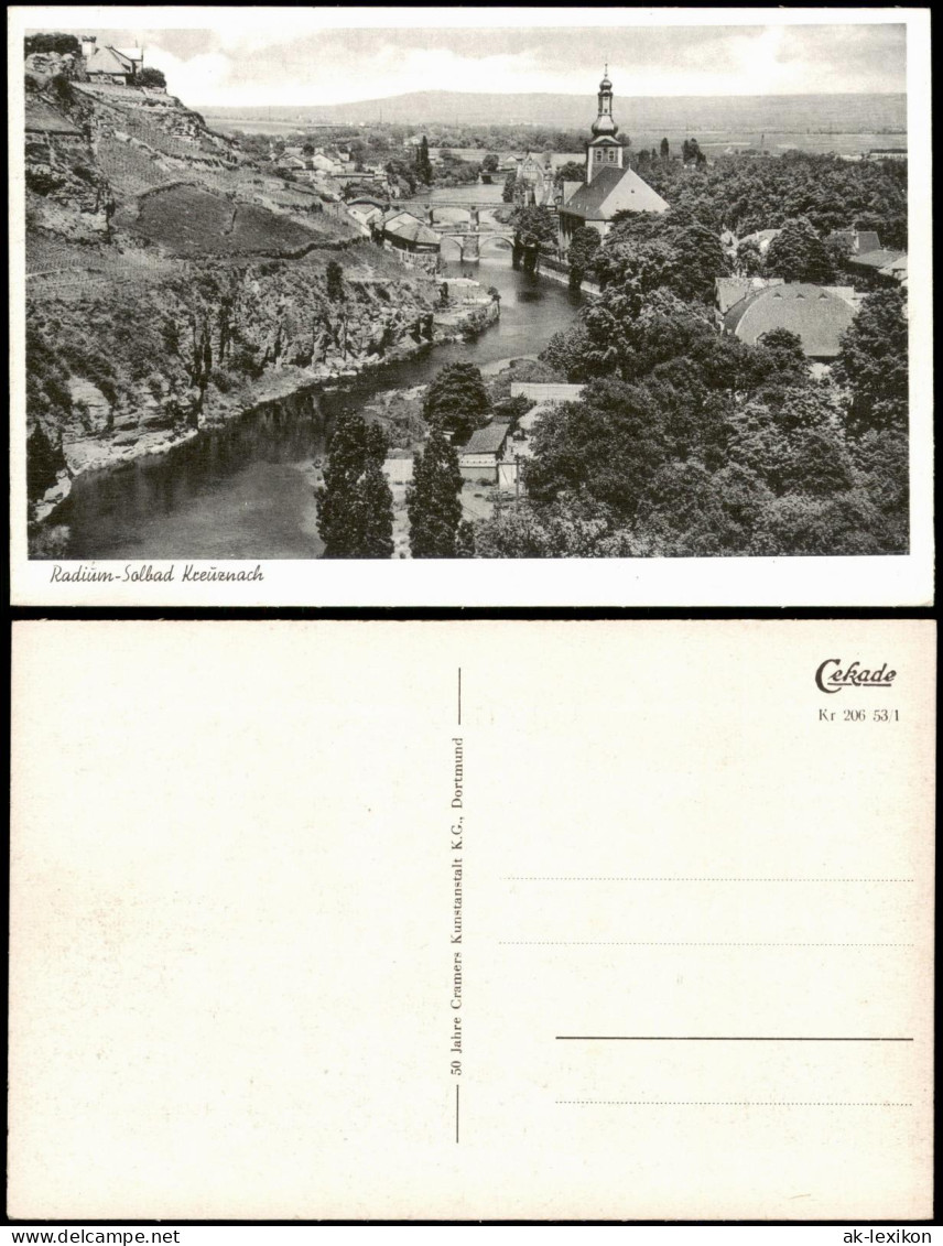 Ansichtskarte Bad Kreuznach Blick Auf Die Stadt 1953 - Bad Kreuznach