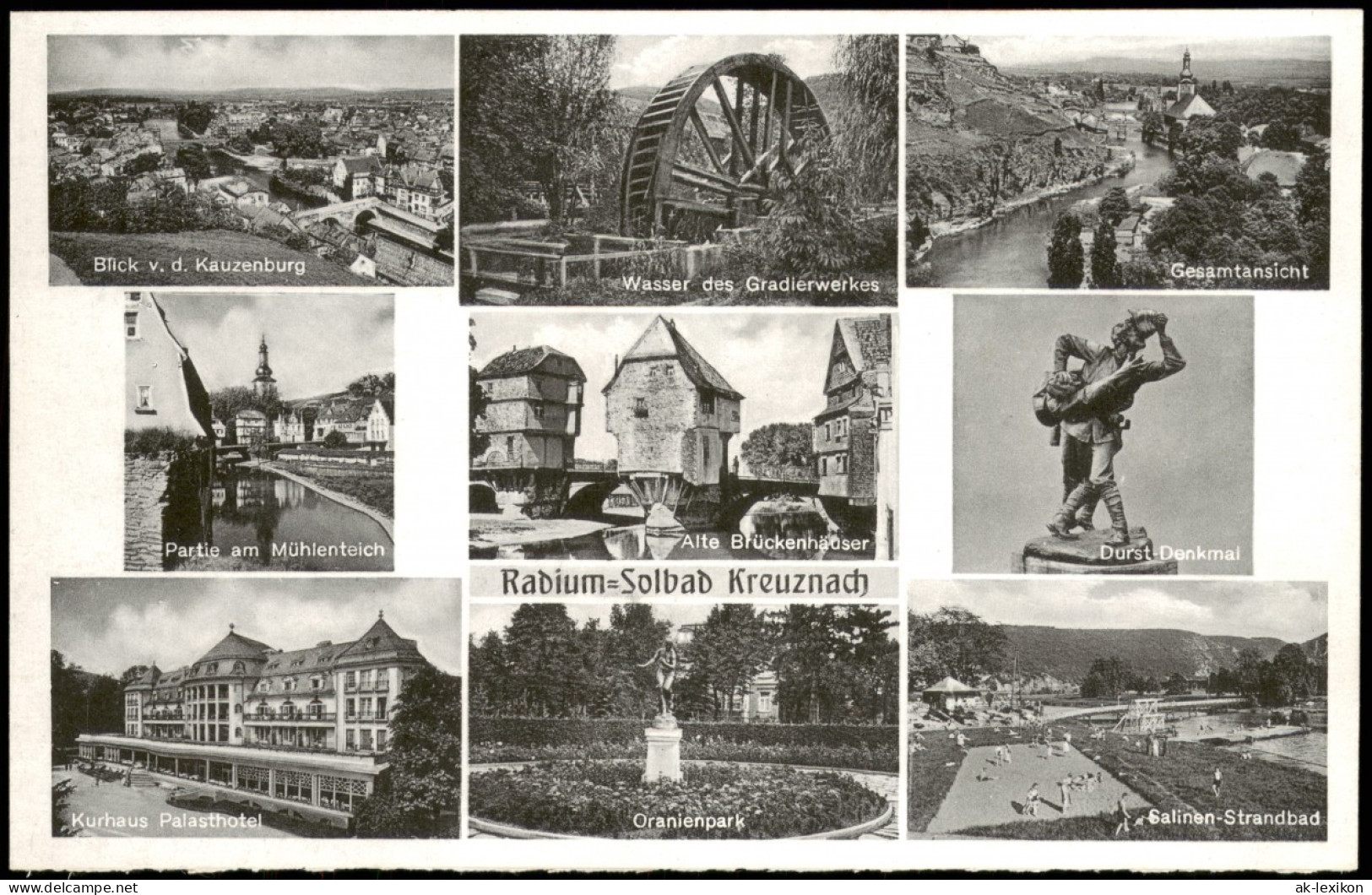 Ansichtskarte Bad Kreuznach Mehrbild: Gradierwerk Uvm 1940 - Bad Kreuznach