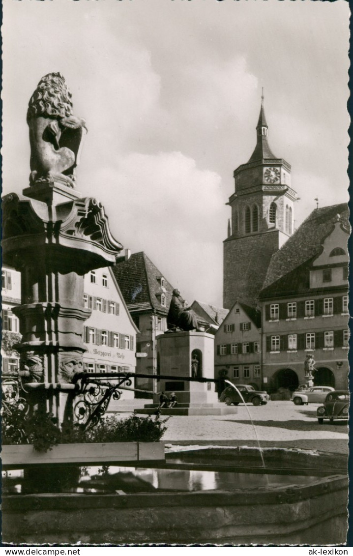 Ansichtskarte Weil Der Stadt Marktplatz VW Käfer Beetle 1961 - Weil Der Stadt