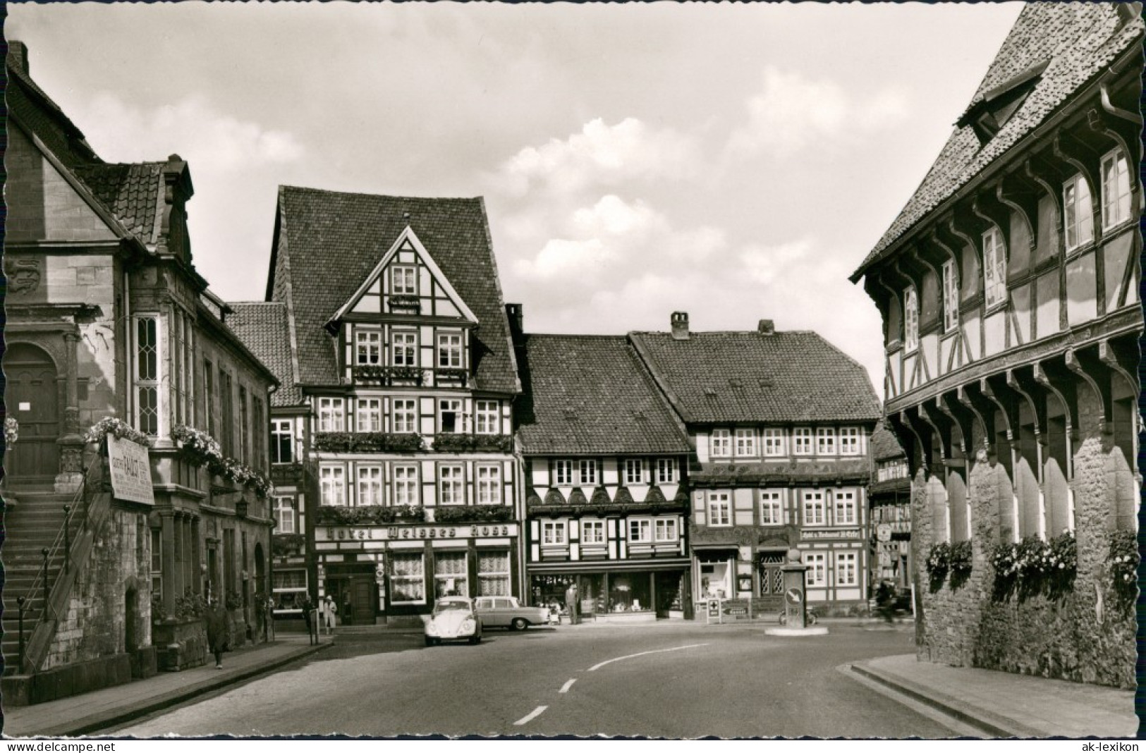 Ansichtskarte Bad Gandersheim Marktplatz - VW Käfer 1962 - Bad Gandersheim