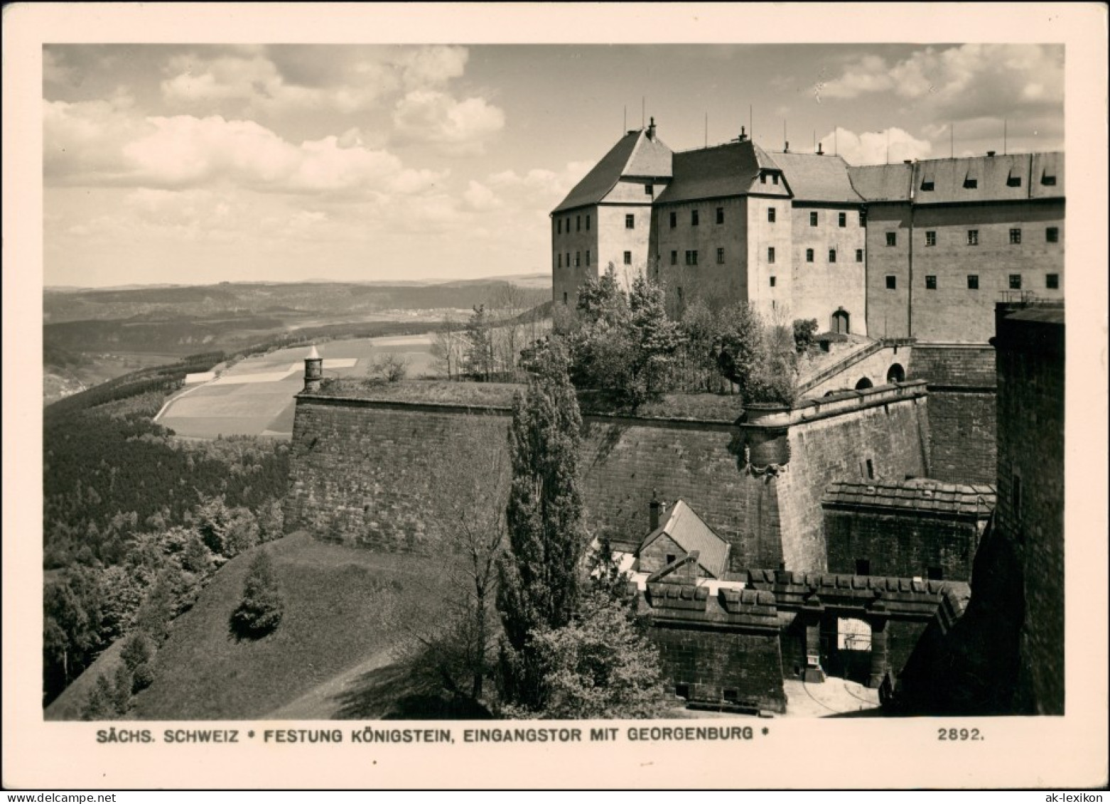 Königstein (Sächsische Schweiz) Festung Königstein FOTO Hering 1968 - Koenigstein (Saechs. Schw.)