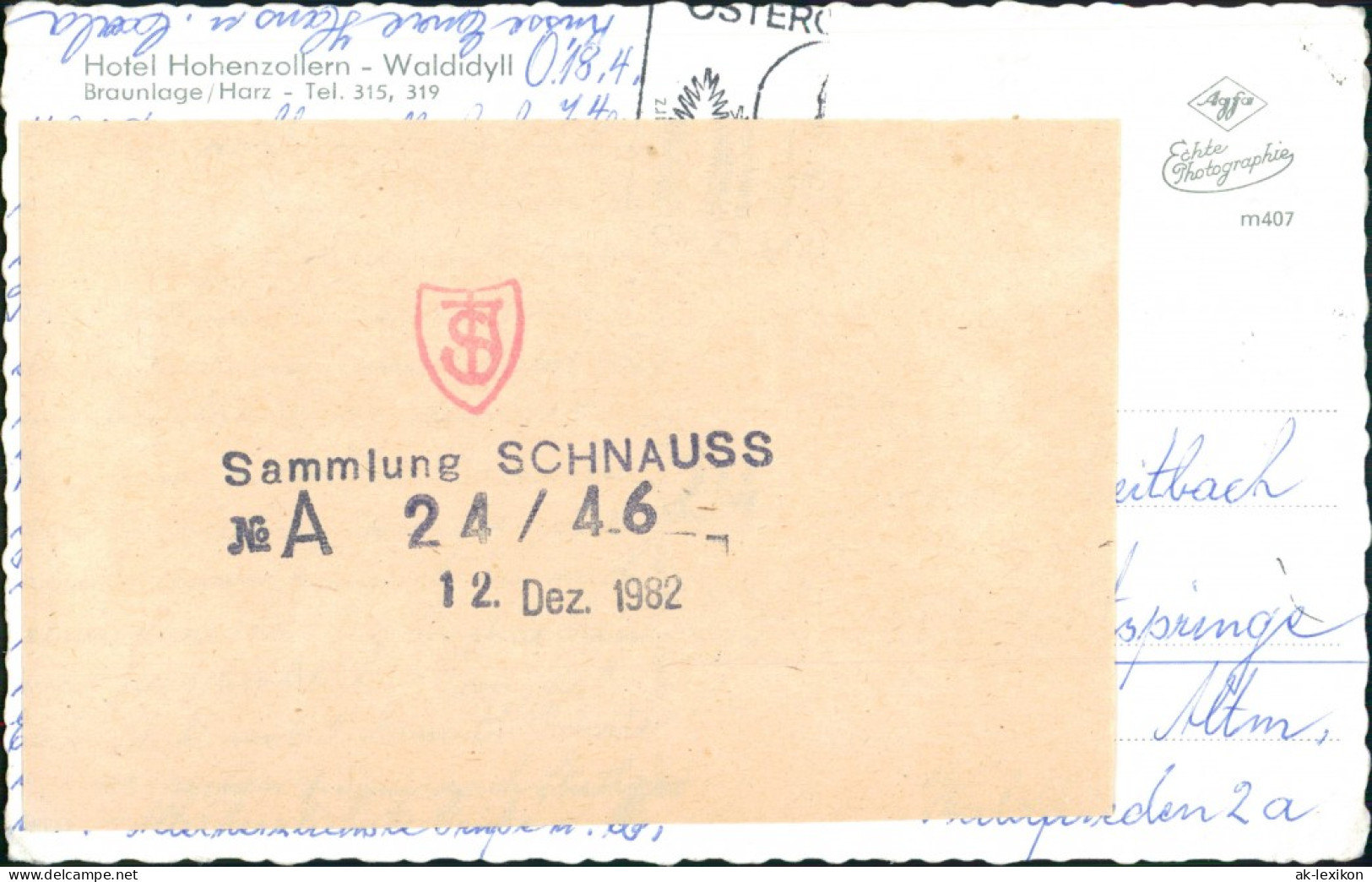 Ansichtskarte Braunlage Hotel Hohenzollern 1962 - Braunlage