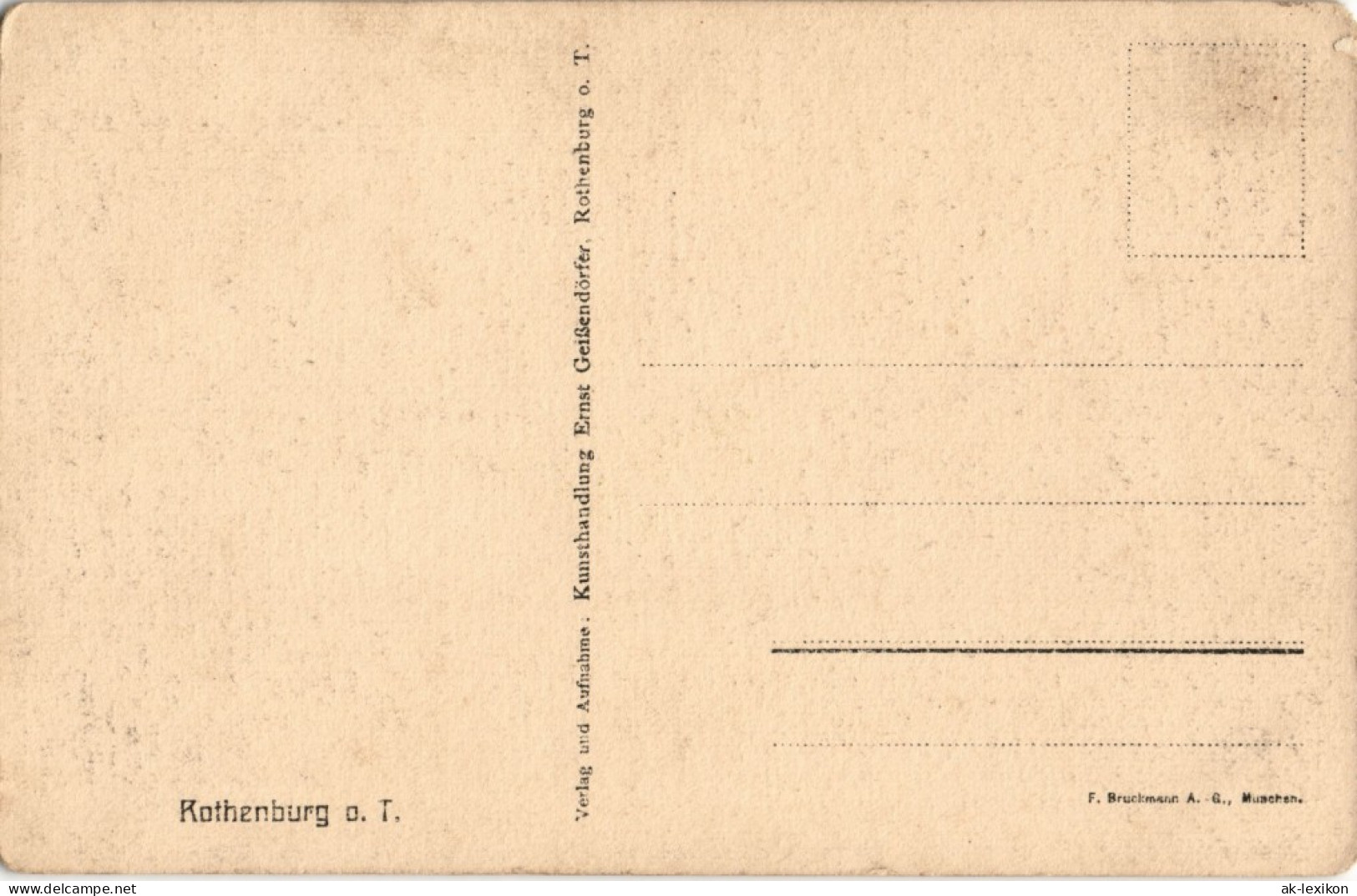 Ansichtskarte Rothenburg Ob Der Tauber Partie Am Rathaus (Town Hall) 1920 - Rothenburg O. D. Tauber