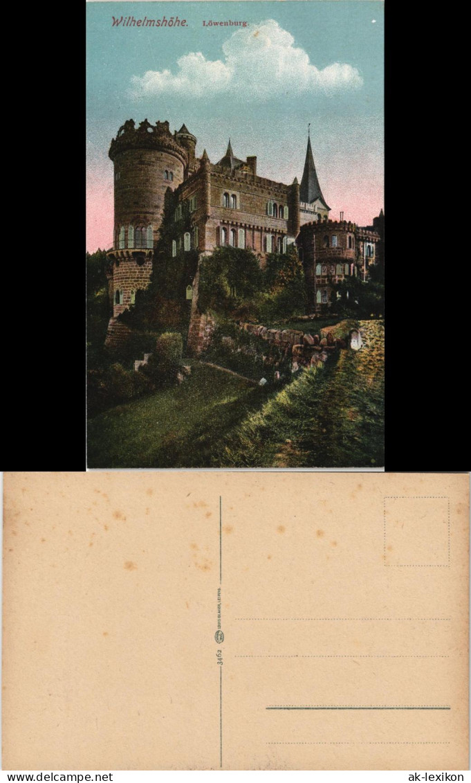 Ansichtskarte Bad Wilhelmshöhe-Kassel Cassel Löwenburg 1913 - Kassel