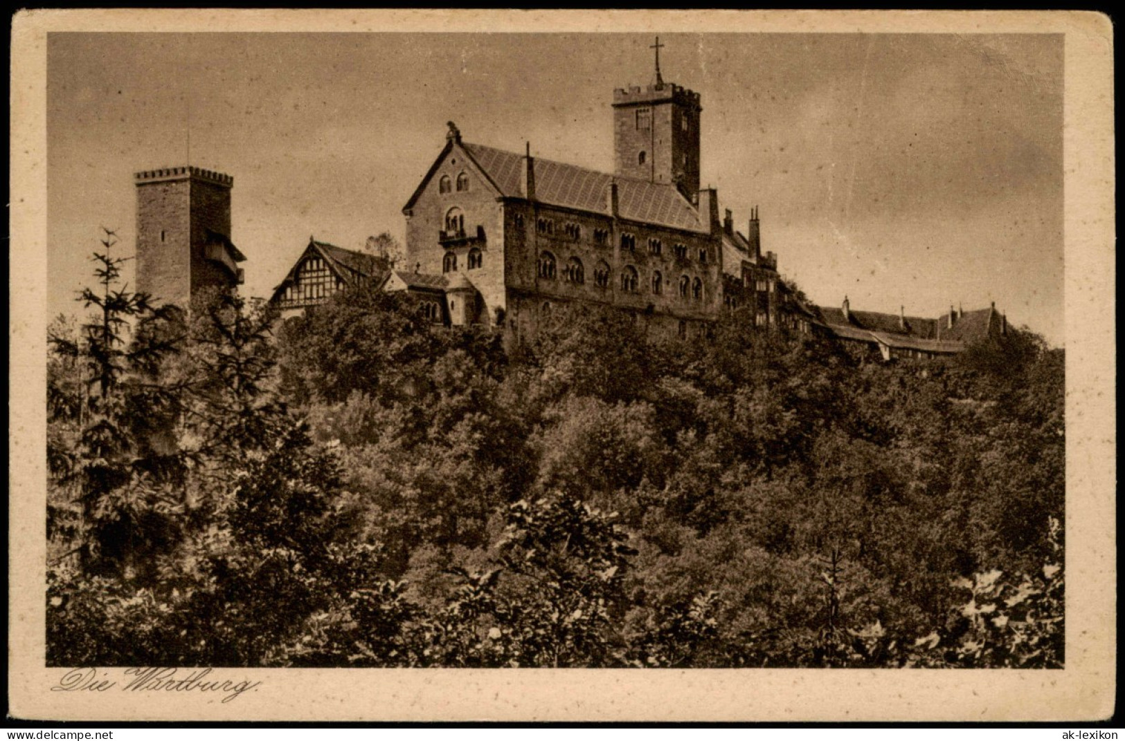 Ansichtskarte Eisenach Wartburg Original Gravüre Karte 1928 - Eisenach