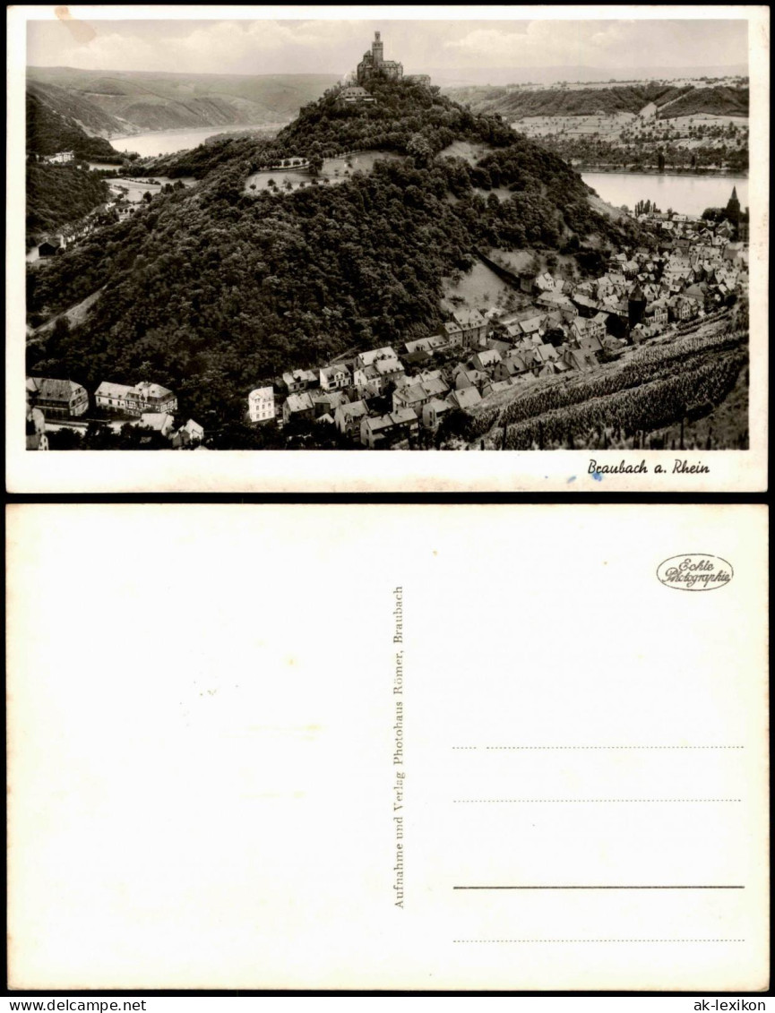 Ansichtskarte Braubach Blick Auf Die Stadt 1930 - Braubach