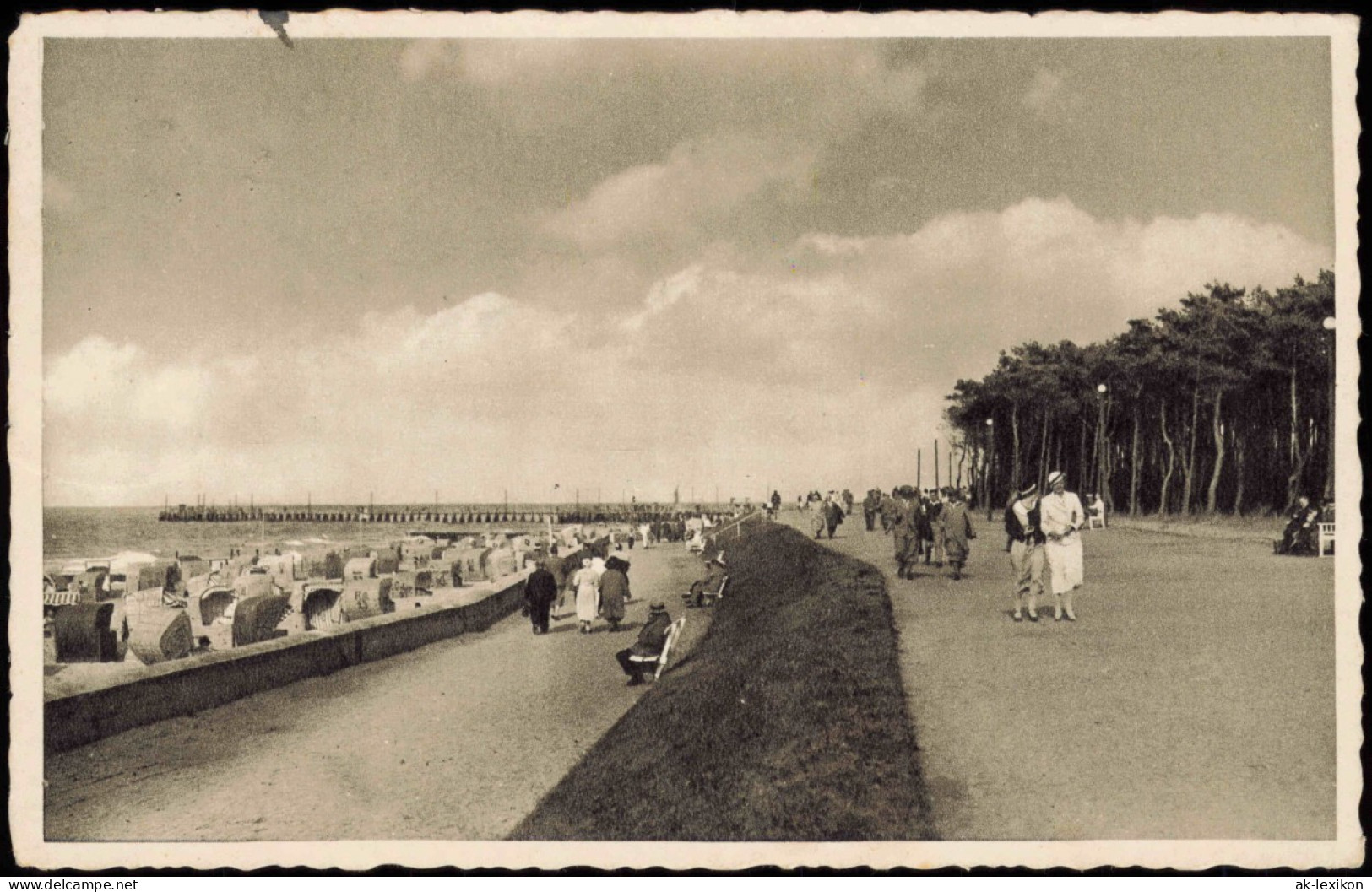 Ansichtskarte Kühlungsborn Strandpromenade 1941 - Kuehlungsborn