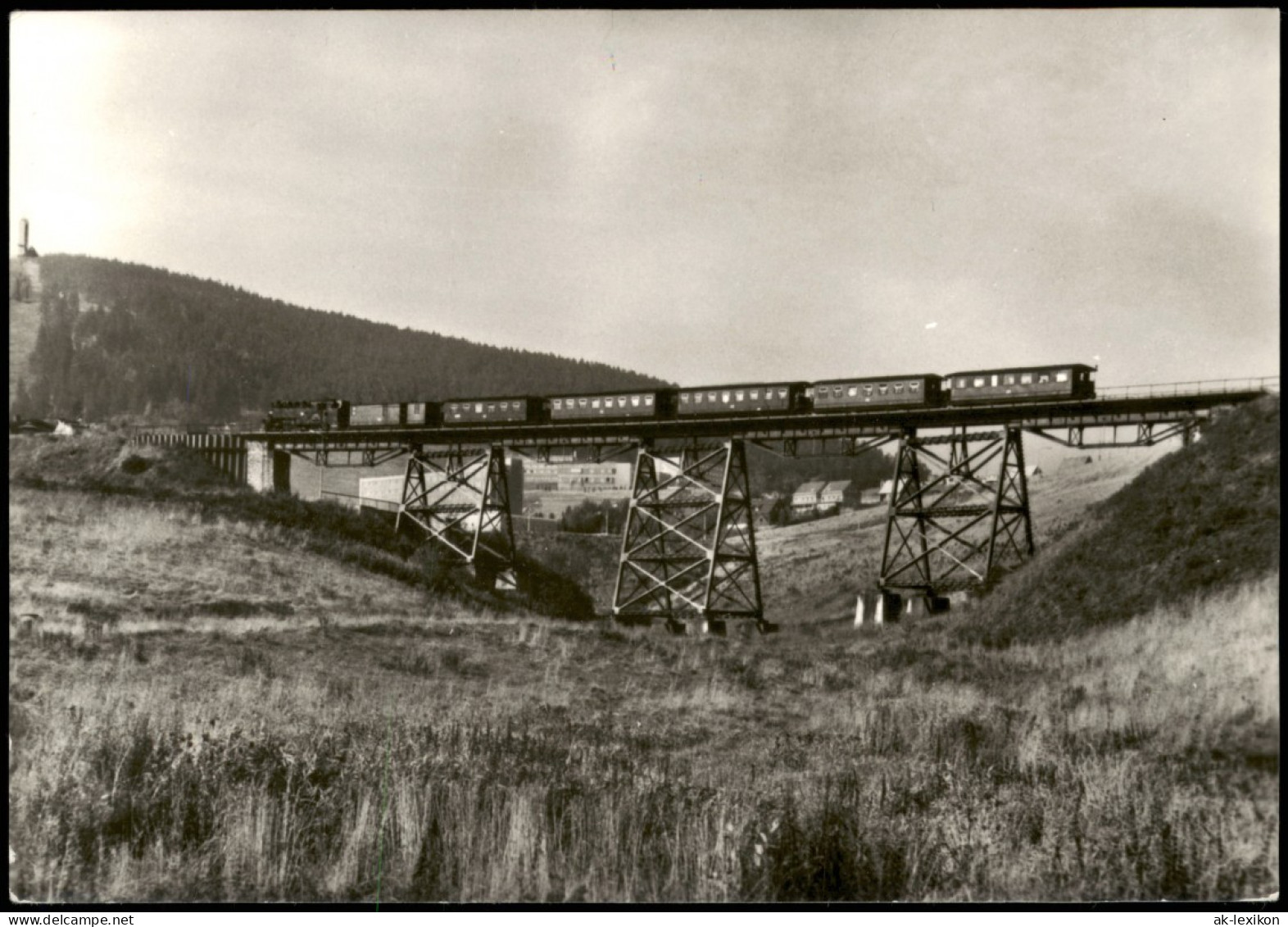 Ansichtskarte .Sachsen Schmalspurbahn Cranzahl-Oberwiesenthal, Brücke 1985 - Oberwiesenthal