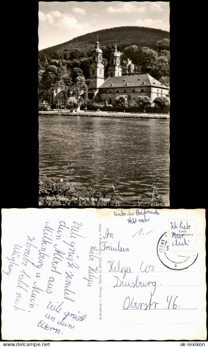 Ansichtskarte Miltenberg (Main) Stadtteilansicht Main Partie A.d. Kirche 1960 - Miltenberg A. Main