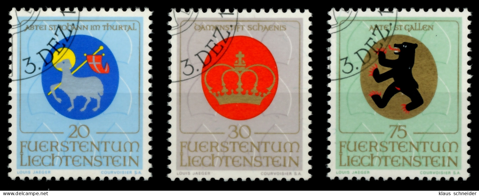 LIECHTENSTEIN 1970 Nr 533-535 Gestempelt SB4DE8A - Oblitérés