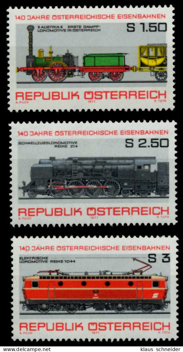 ÖSTERREICH 1977 Nr 1559-1561 Postfrisch X80968E - Neufs