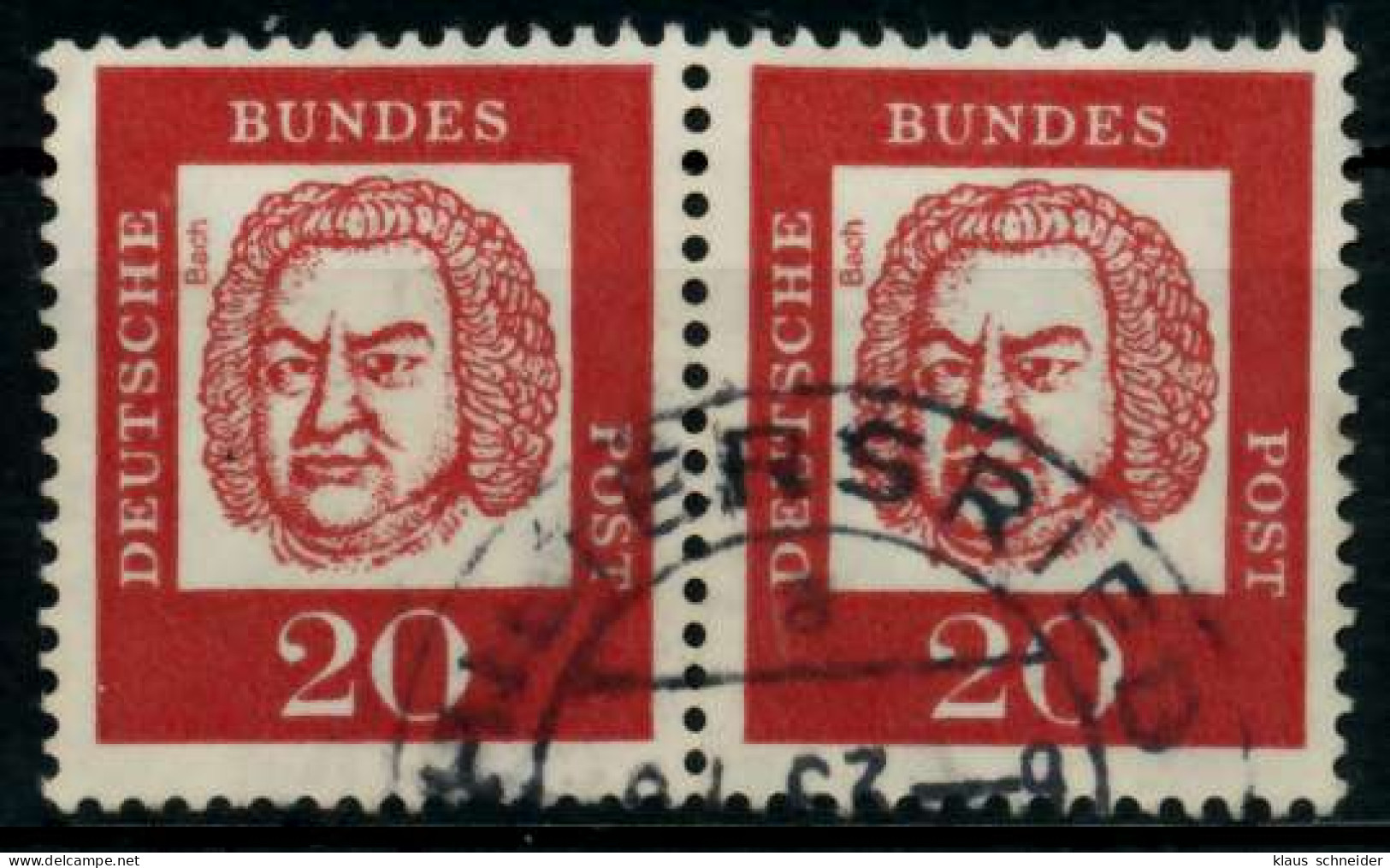 BRD DS BED. DEUT. Nr 352y Gestempelt WAAGR PAAR X95D0E2 - Used Stamps