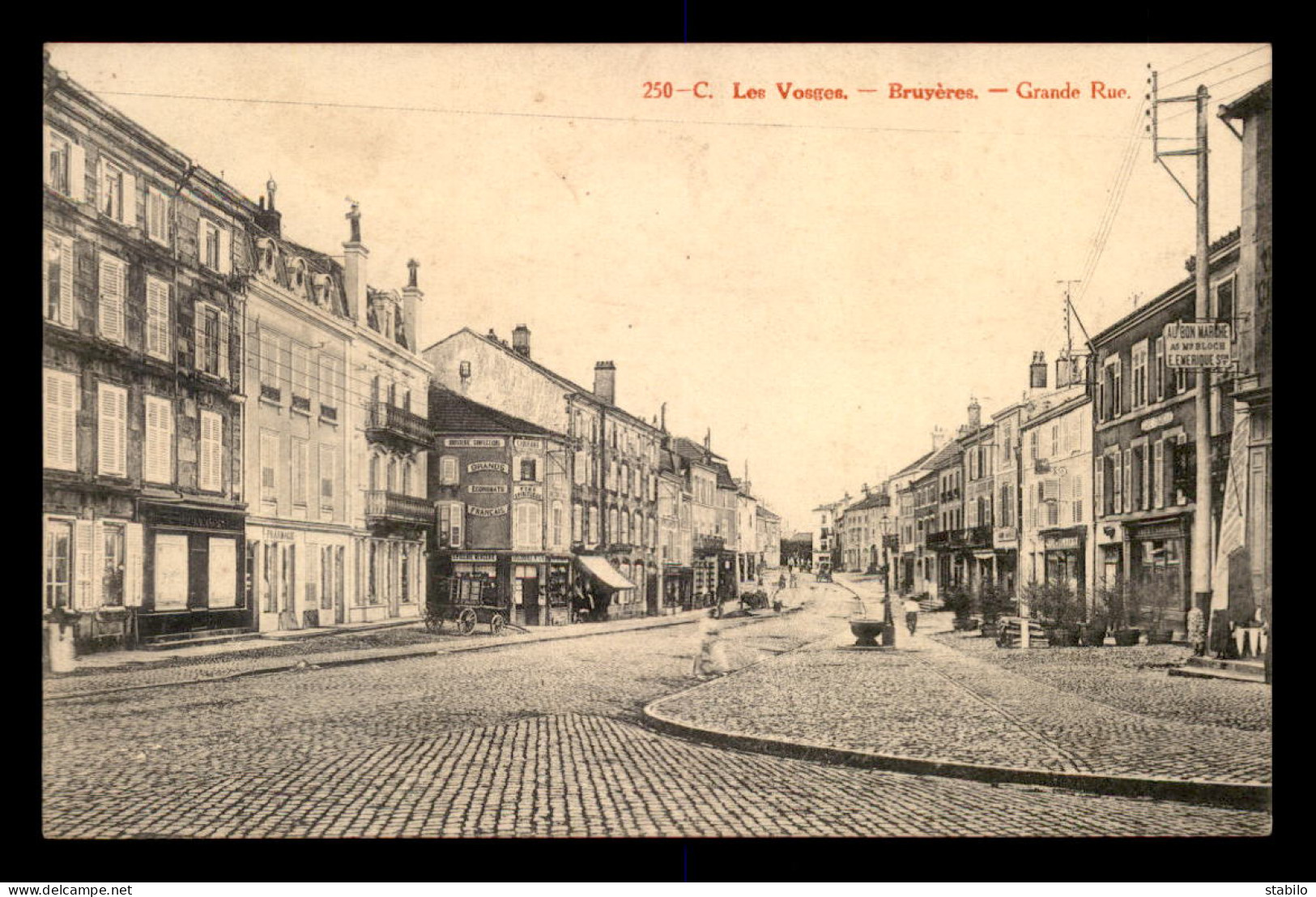 88 - BRUYERES - GRANDE RUE - AU BON MARCHE - MAISON BLOCH, EMERIQUE SUCCESSEUR - Bruyeres