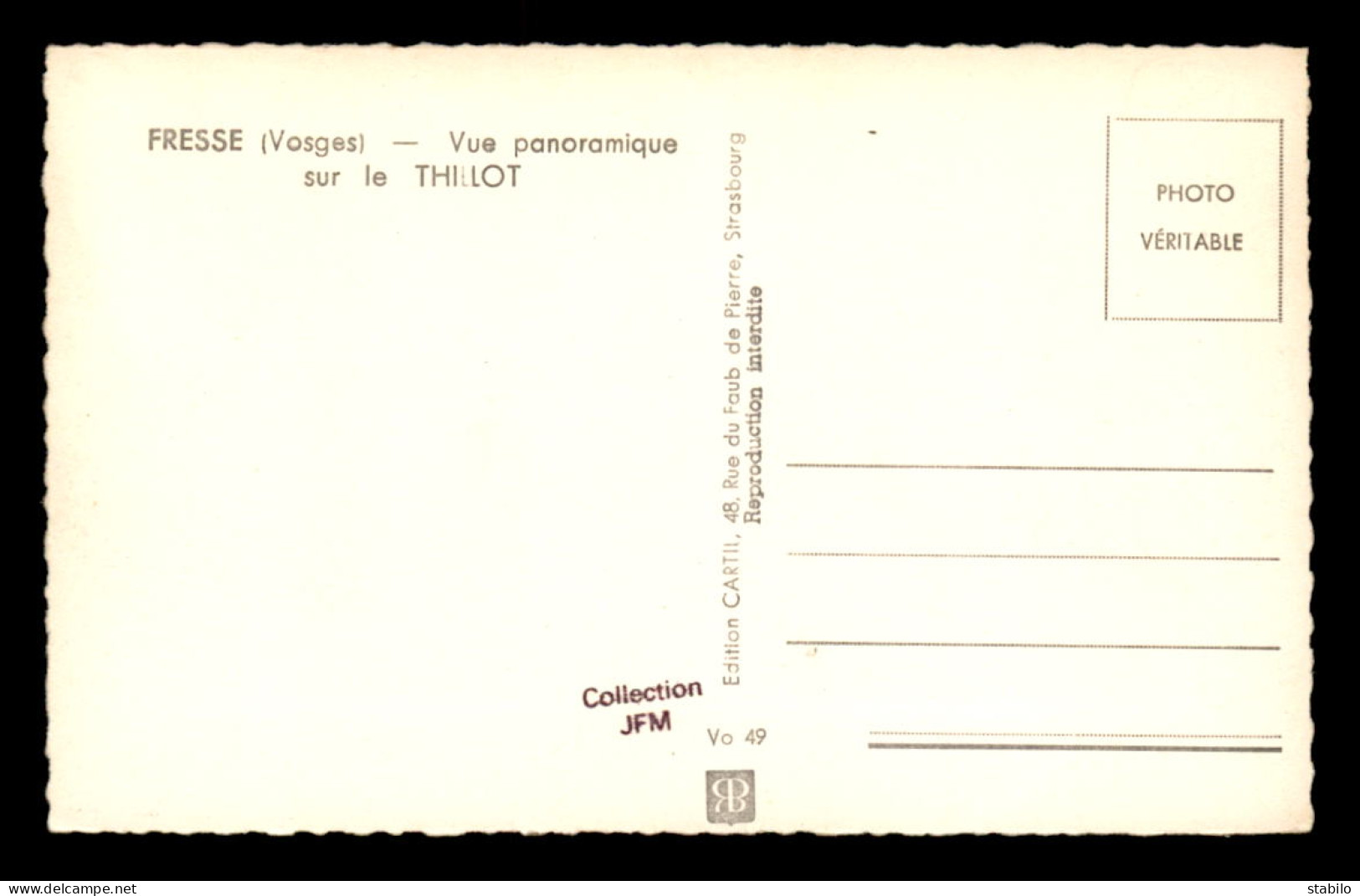 88 - FRESSE-SUR-MOSELLE - VUE SUR LE THILLOT - Fresse Sur Moselle