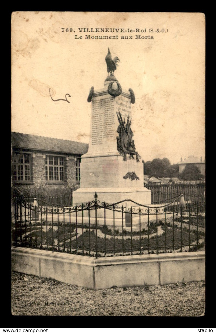 94 - VILLENEUVE-LE-ROI - LE MONUMENT AUX MORTS - Villeneuve Le Roi